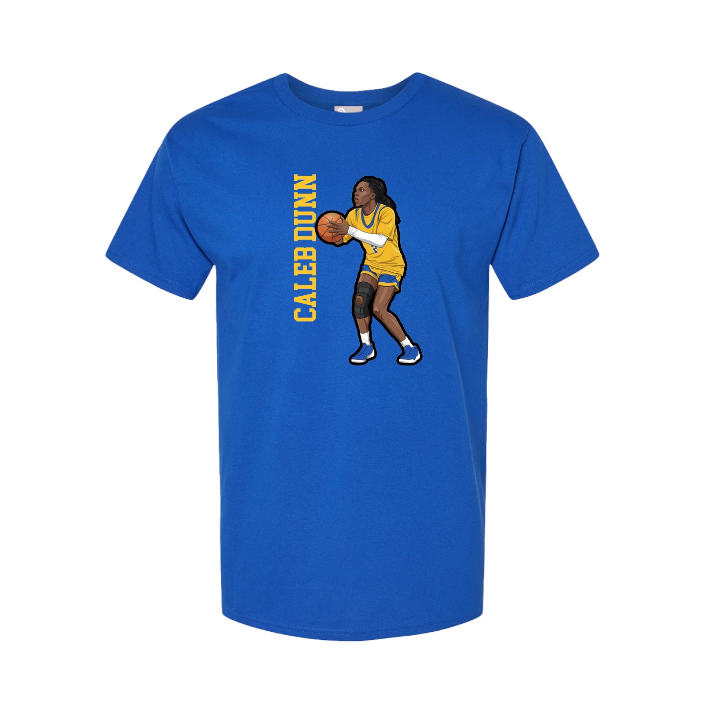 Youth Tee — Name Vertical in Royal