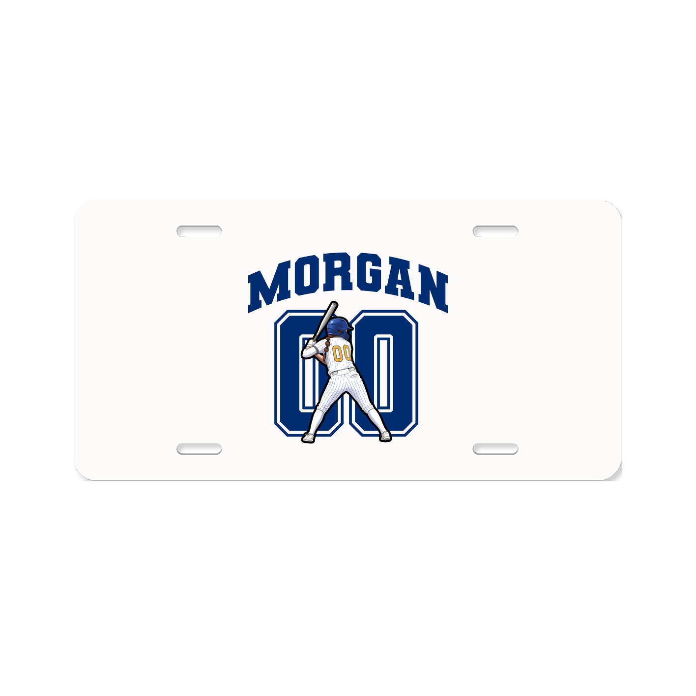 License Plate — Number in Classic