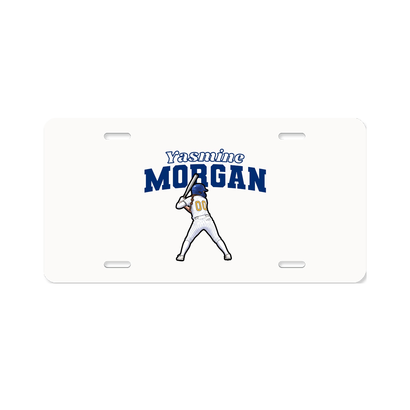 License Plate — Name Arch in Classic