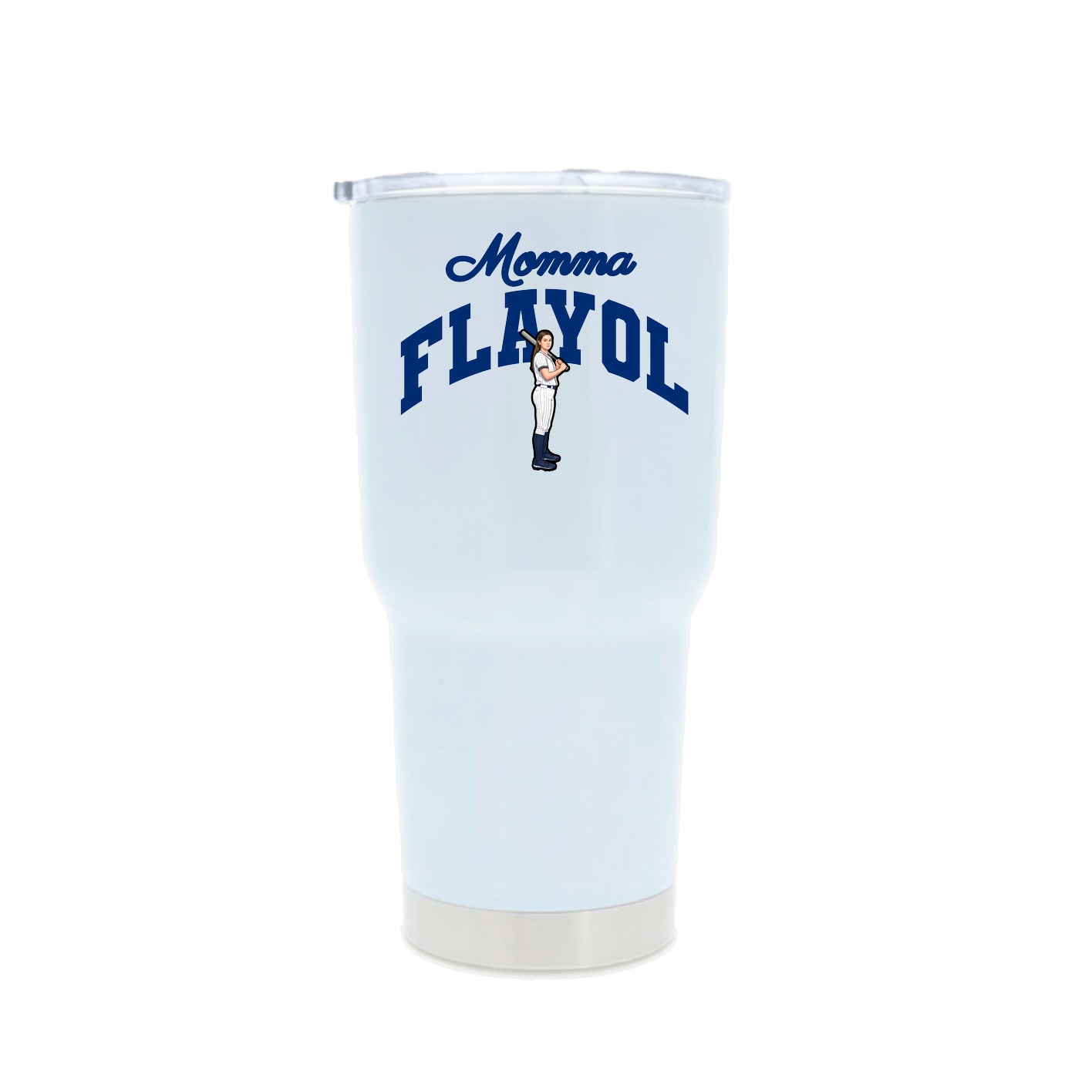 30oz Stainless Steel Tumbler — Mothers Day Arch in White