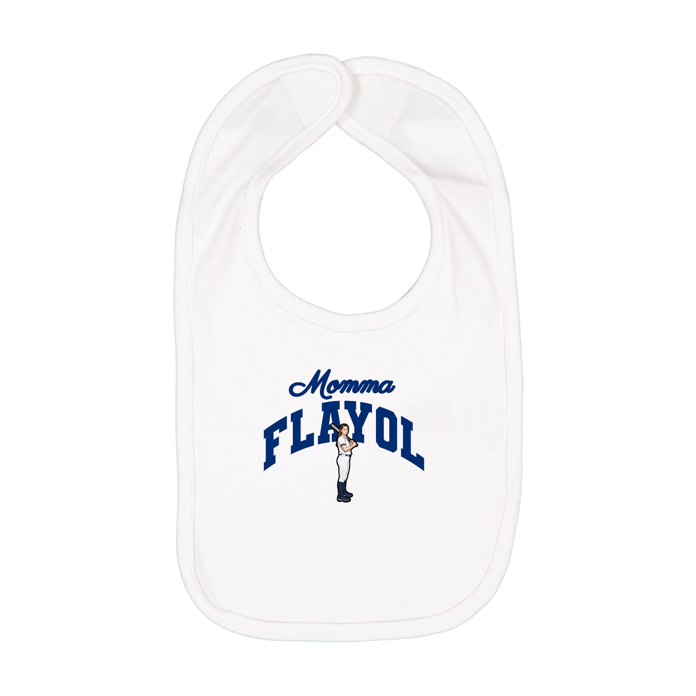 Infant Bib — Mothers Day Arch in White