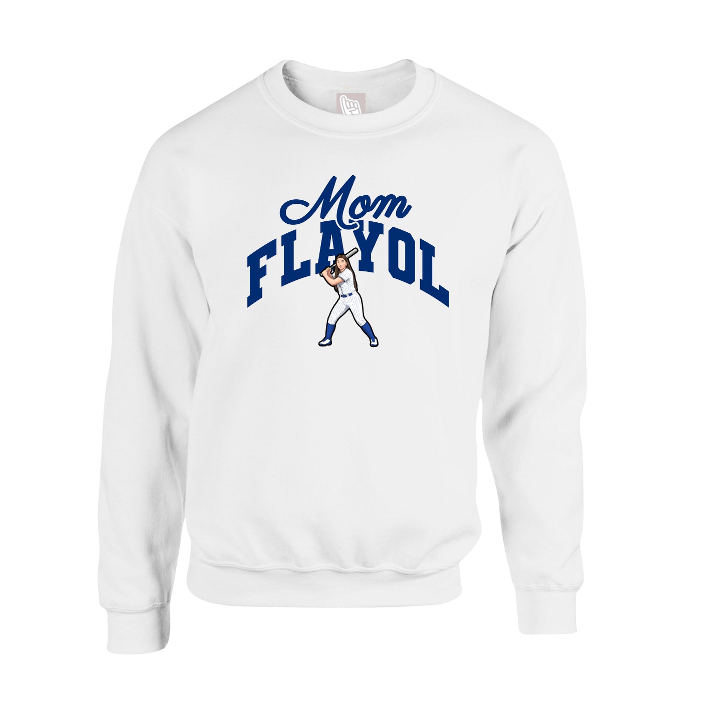 Fleece Crew — Mothers Day Arch in White