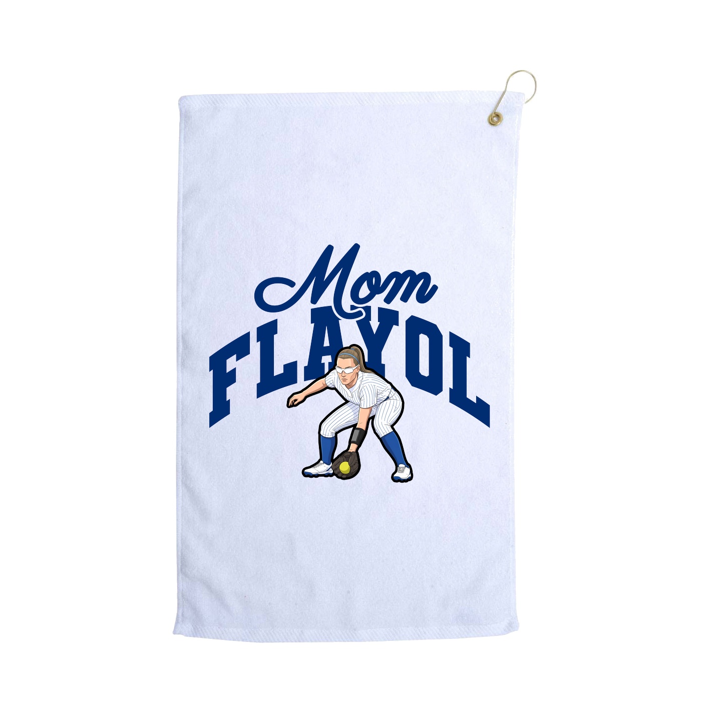 Golf Towel — Mothers Day Arch in White