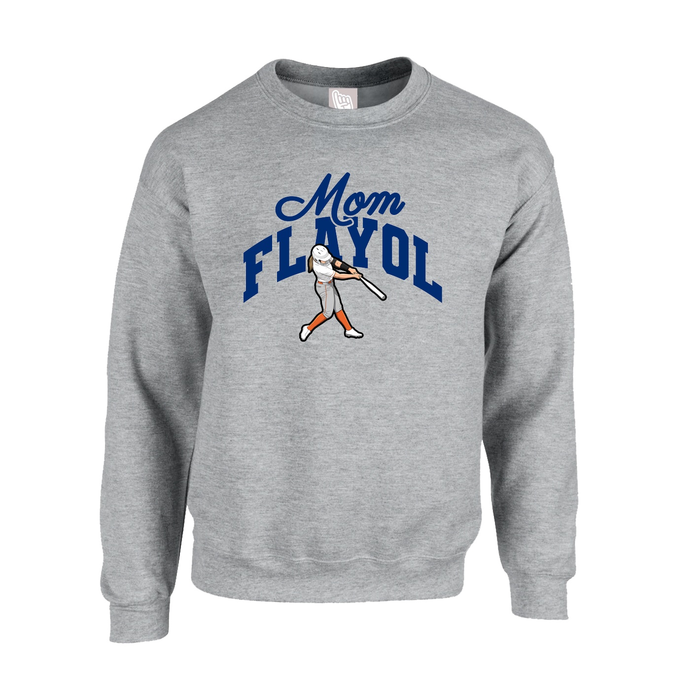 Fleece Crew — Mothers Day Arch in Grey