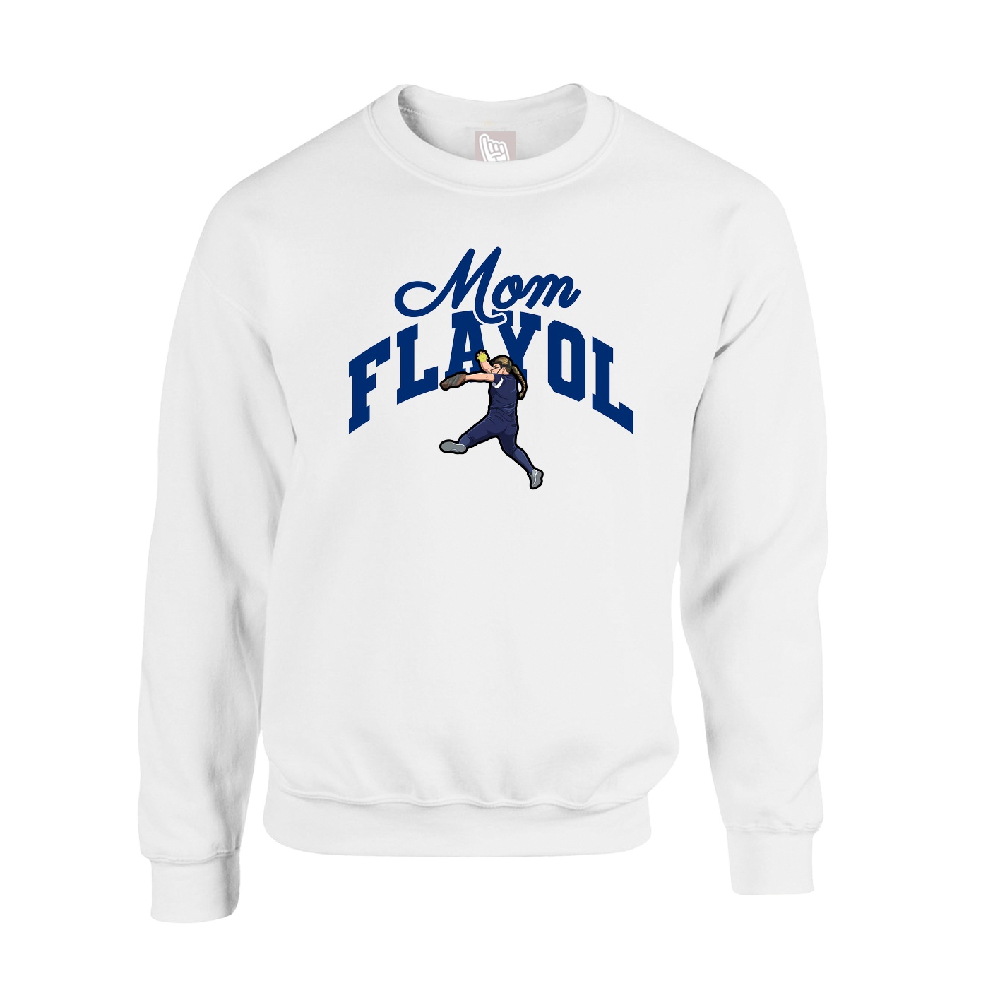 Fleece Crew — Mothers Day Arch in White