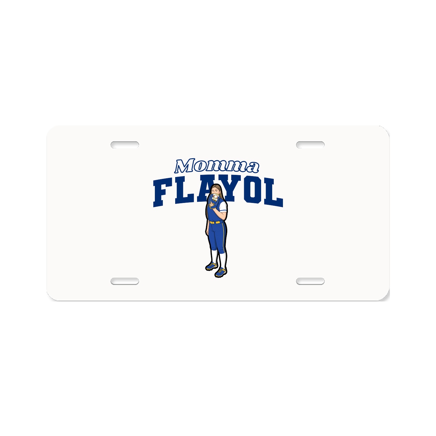 License Plate — Mothers Day Block in Classic