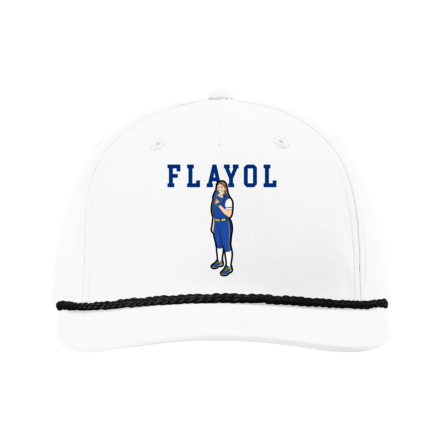 Five-Panel Classic Rope Cap — Shirsey in White