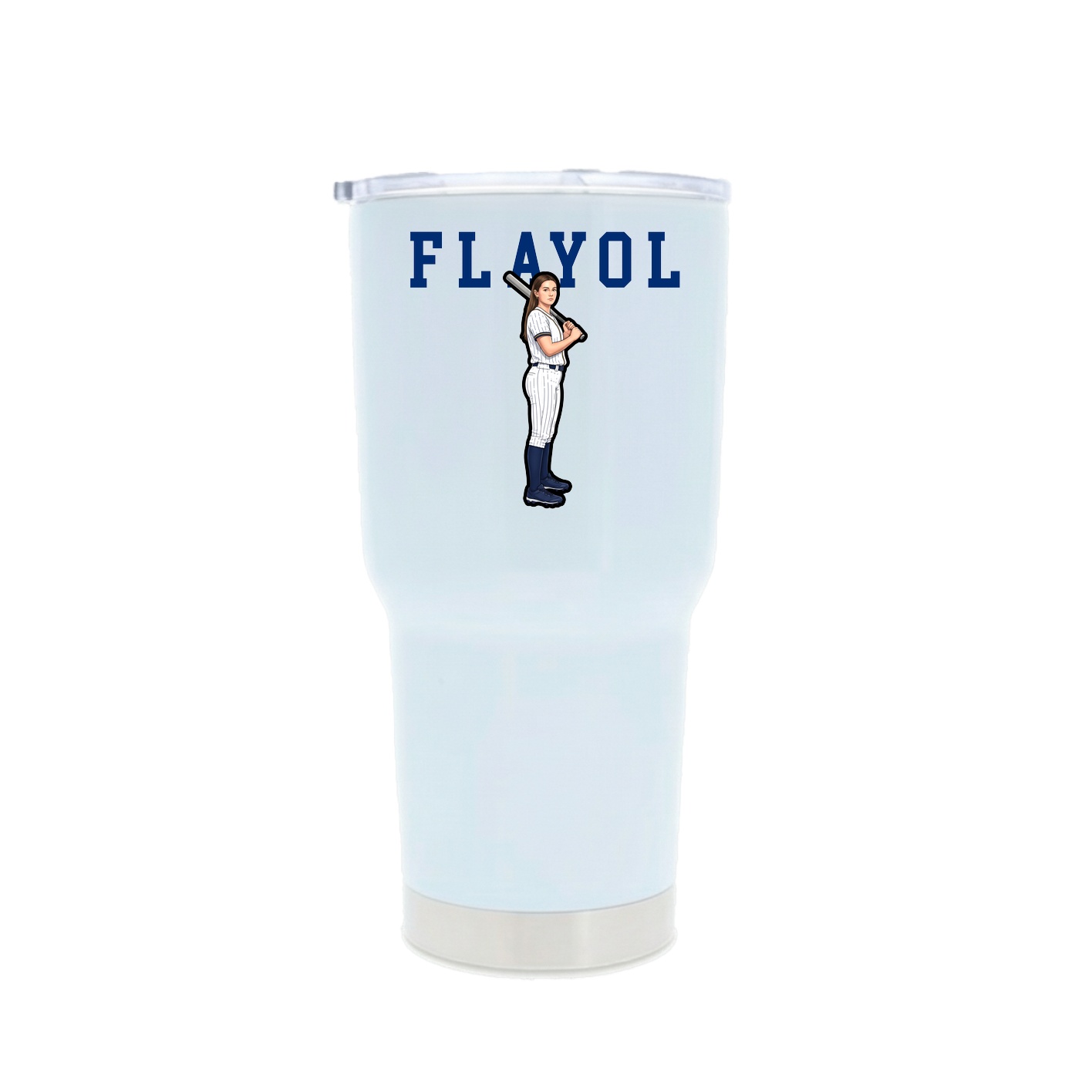 30oz Stainless Steel Tumbler — Shirsey in White