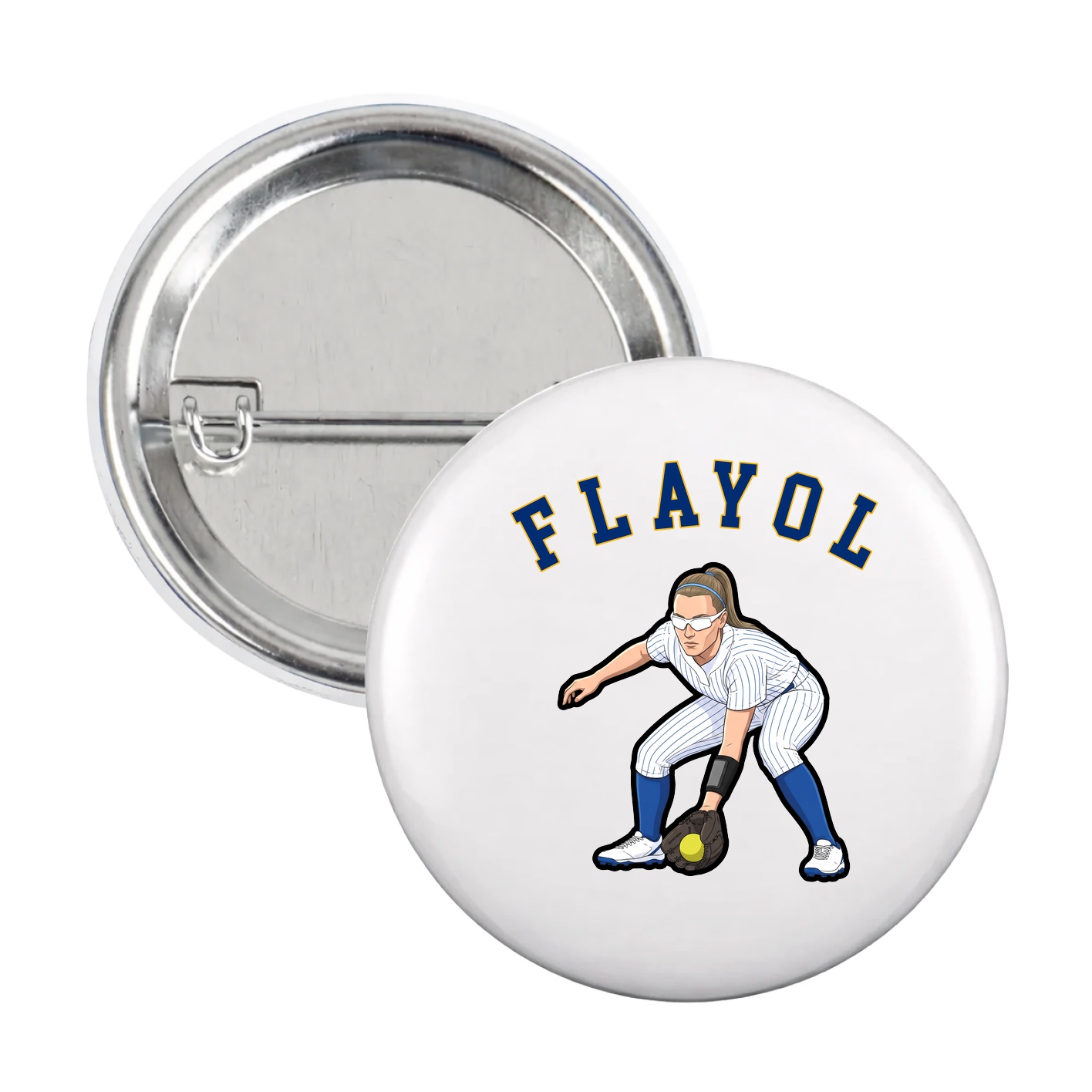 Game Day Button — Shirsey Arch in White