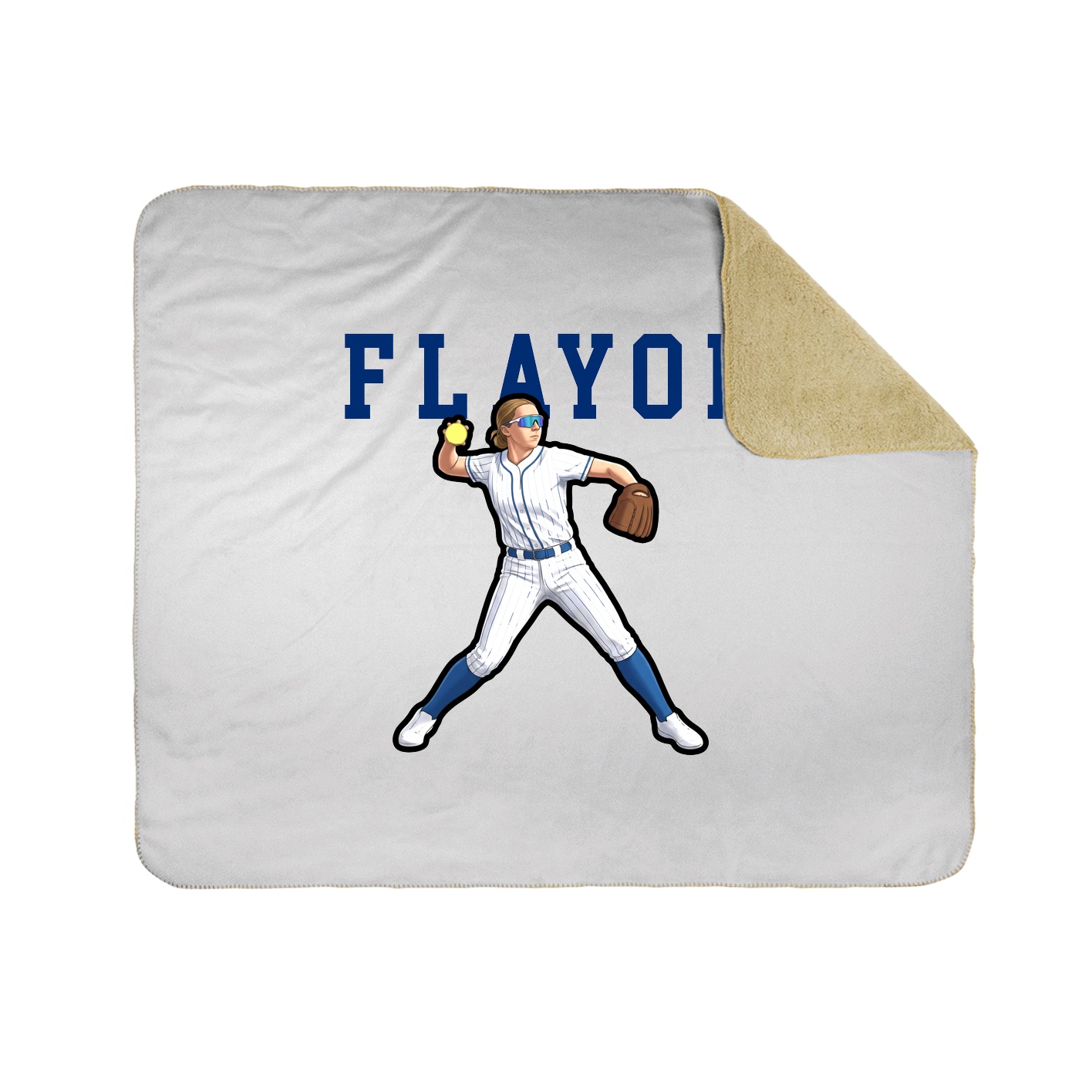 Throw Blanket — Shirsey in White