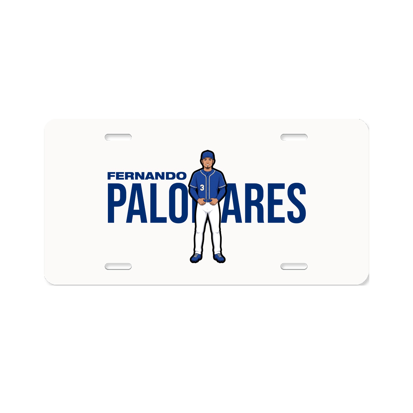 License Plate — Player Name in Classic