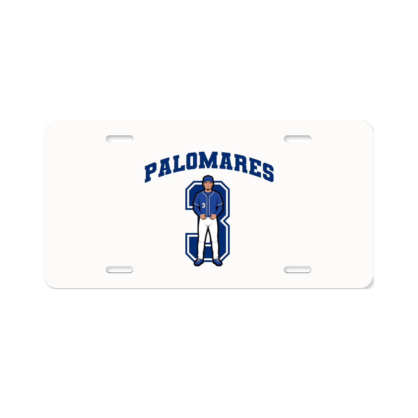 License Plate — Number in Classic