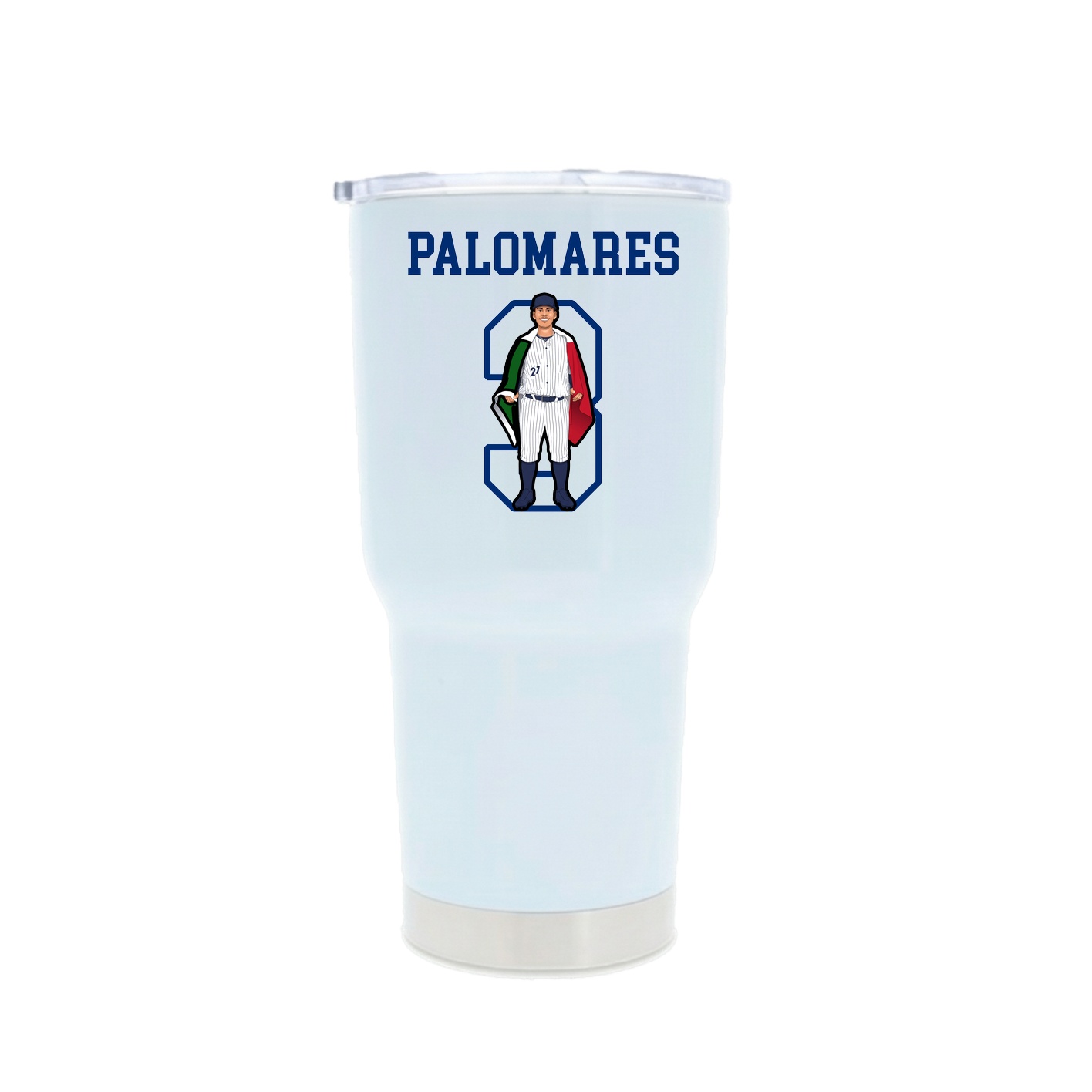 30oz Stainless Steel Tumbler — Shirsey in White