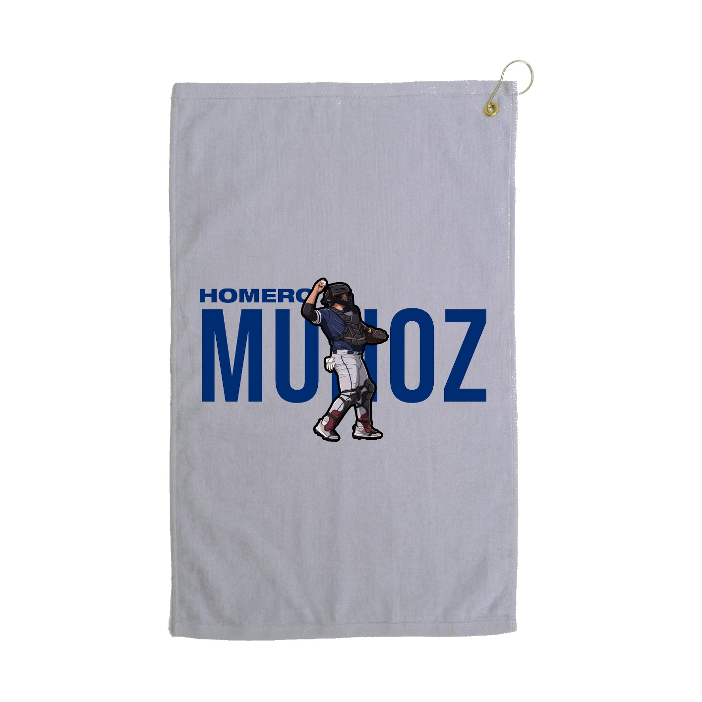 Golf Towel — Player Name in Grey