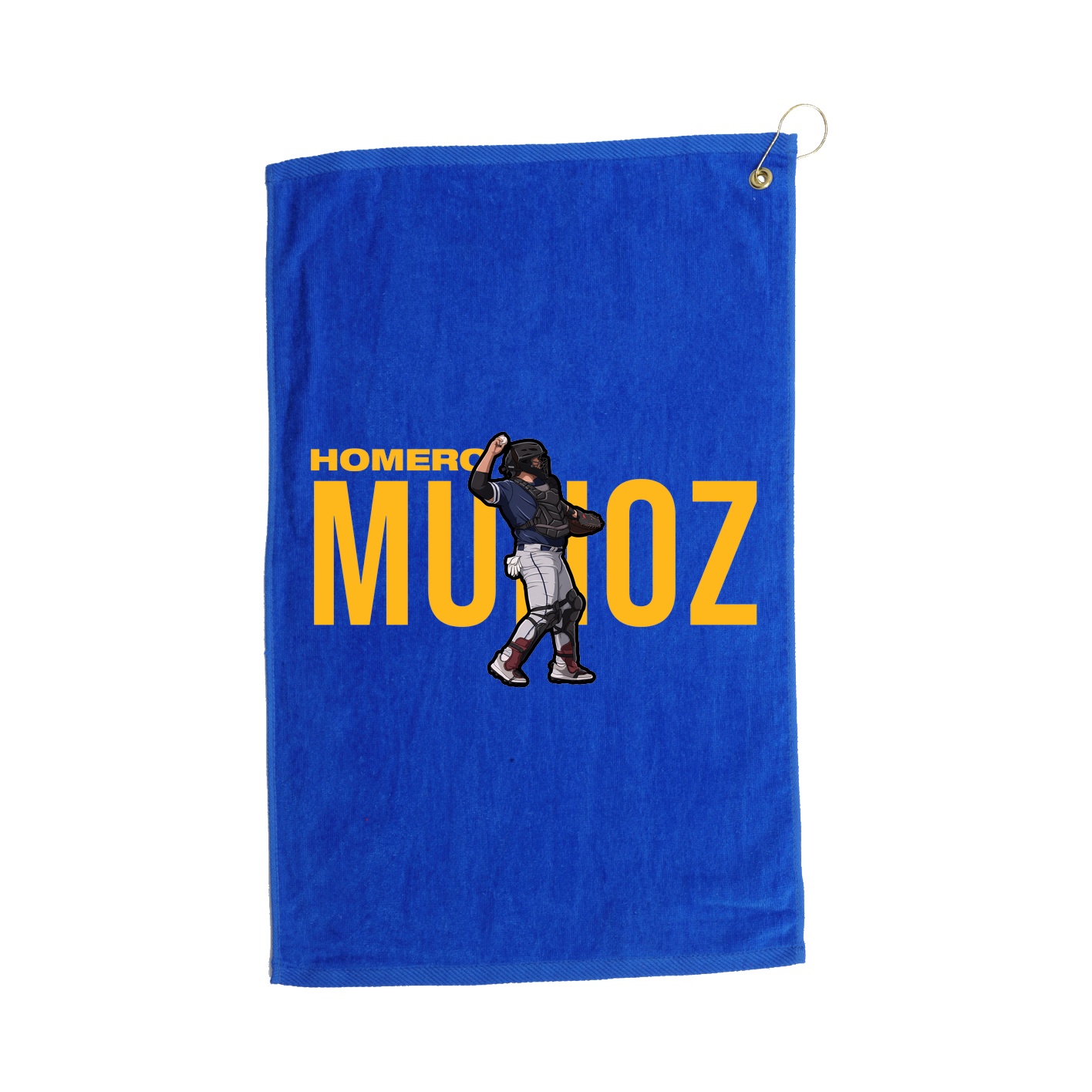Golf Towel — Player Name in Royal