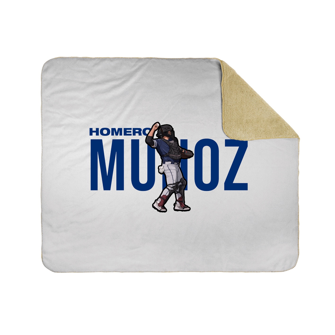 Throw Blanket — Player Name in White