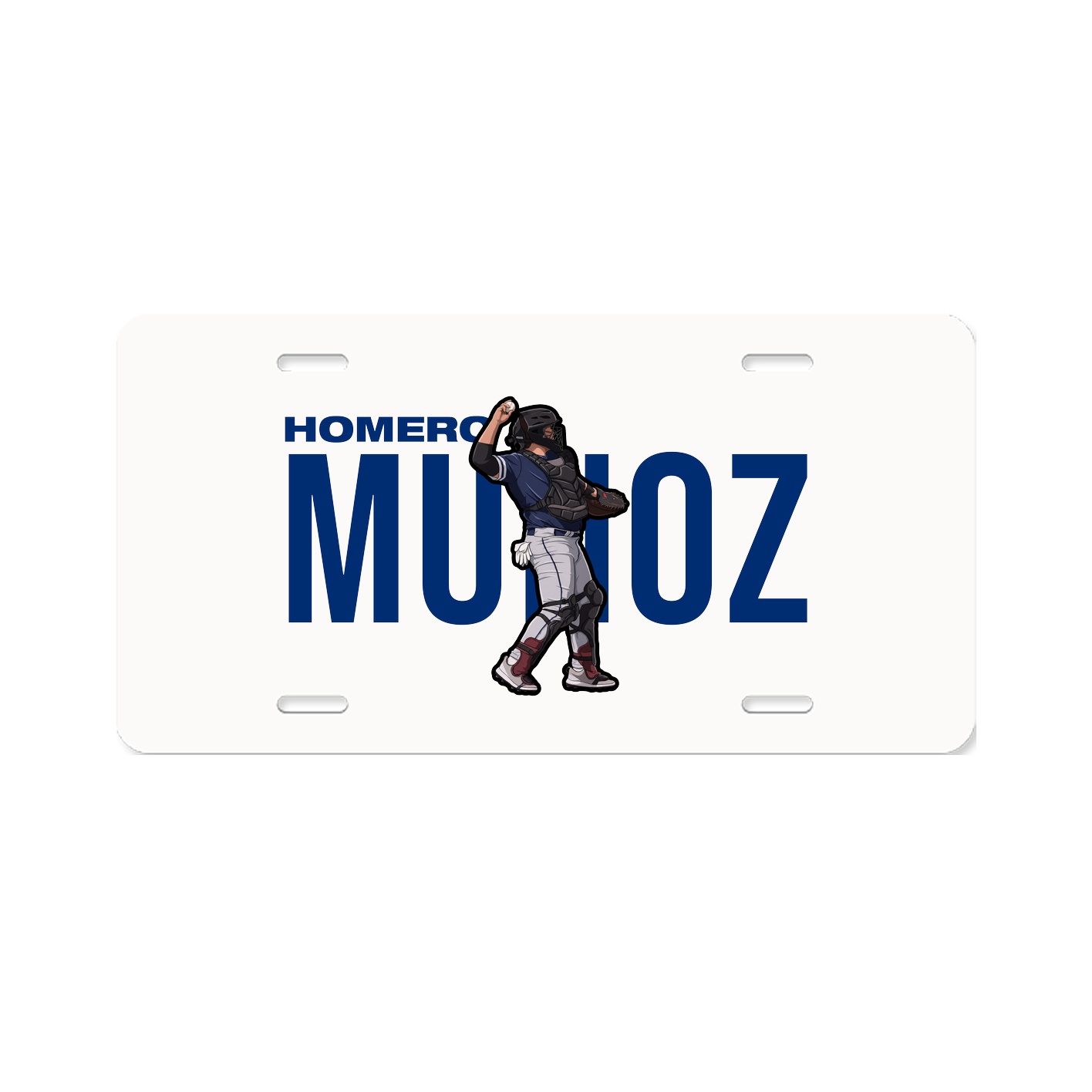 License Plate — Player Name in Classic