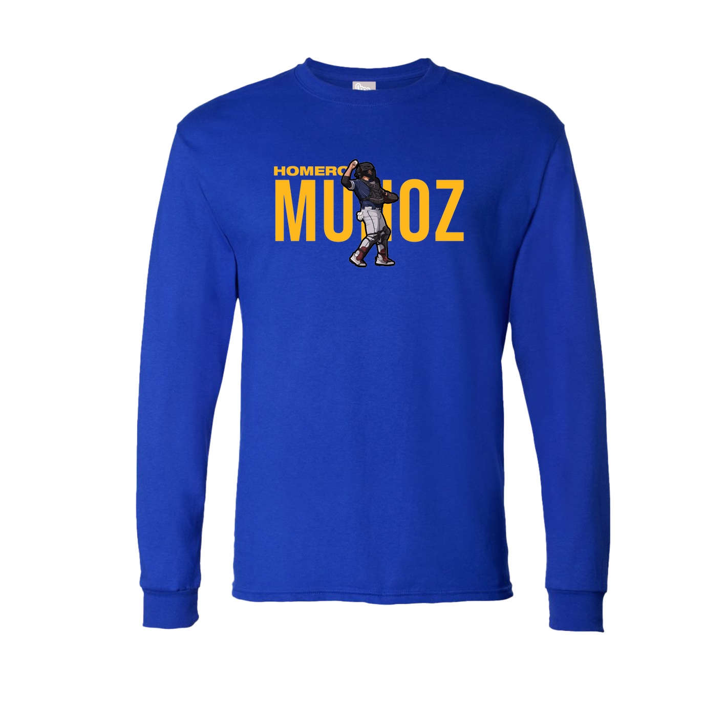 Long Sleeve Tee — Player Name in Royal