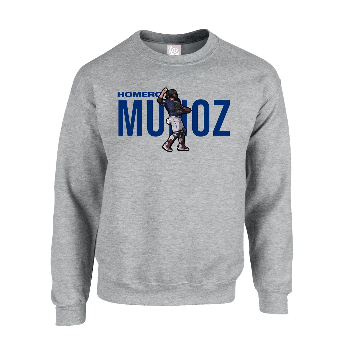 Fleece Crew — Player Name in Grey