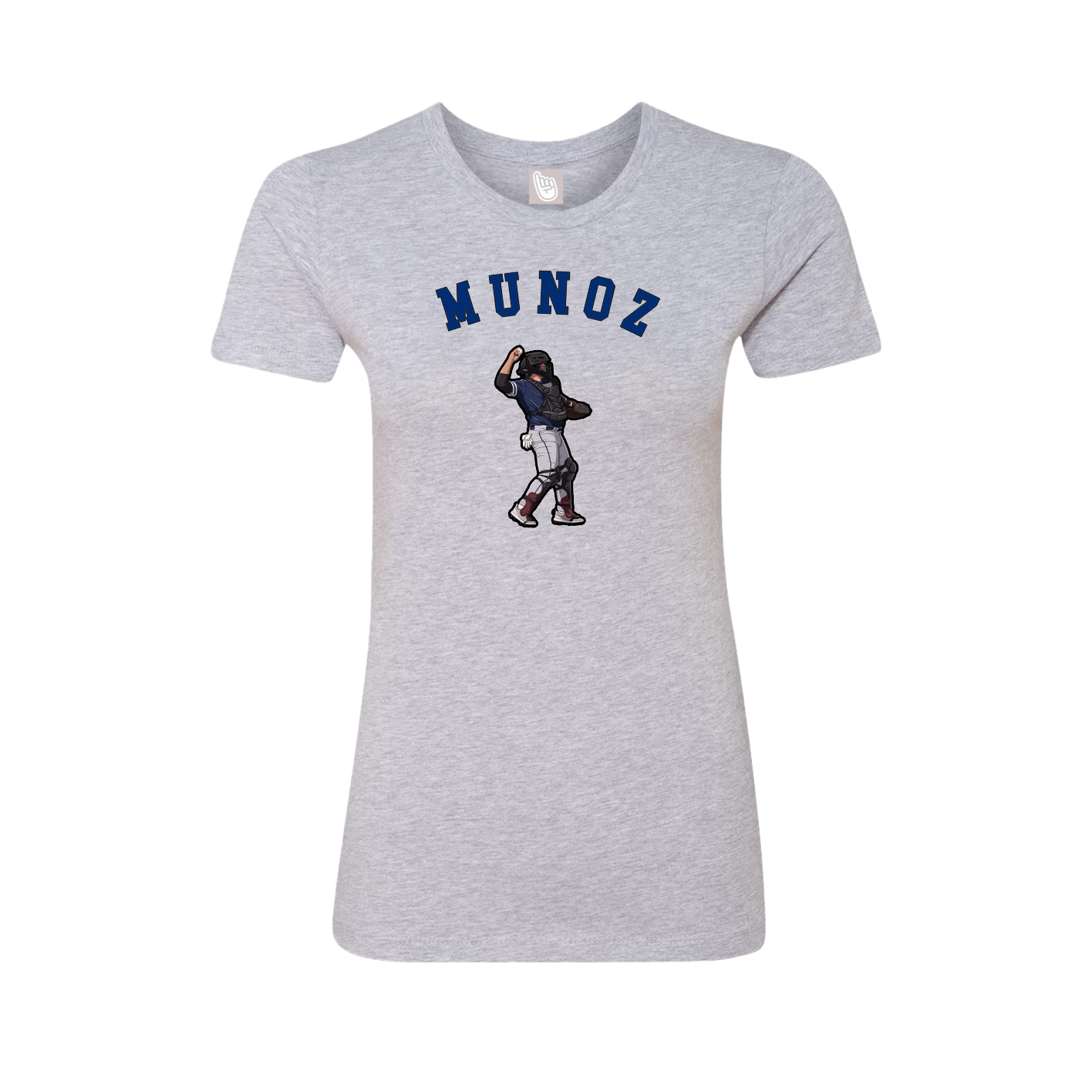 Fitted Women's Tee — Shirsey Arch in Grey