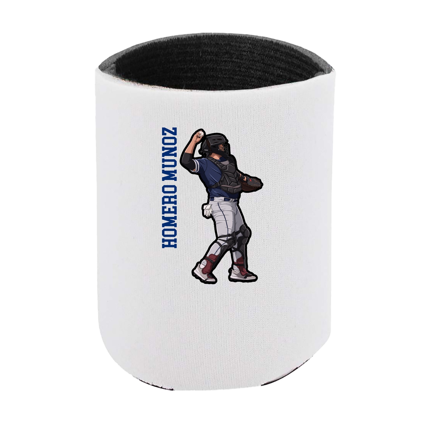 Can Holder — Name Vertical in White
