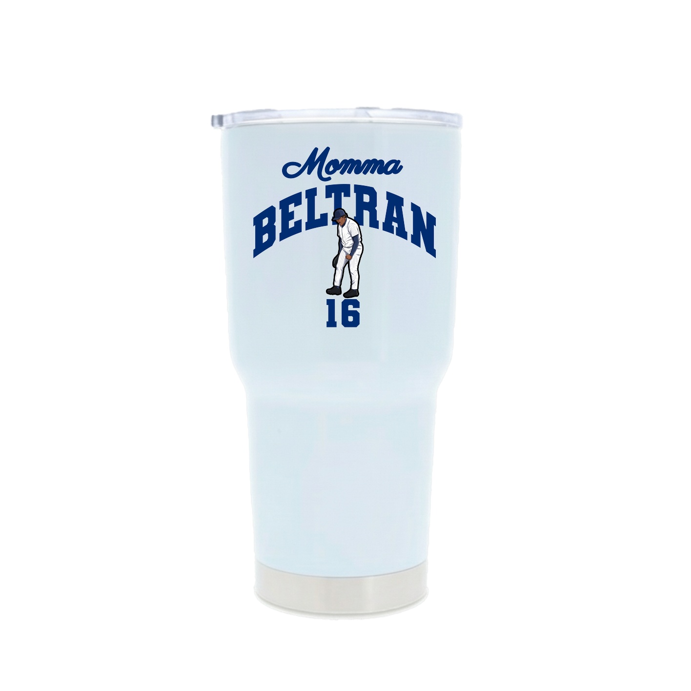 30oz Stainless Steel Tumbler — Mothers Day Arch in White