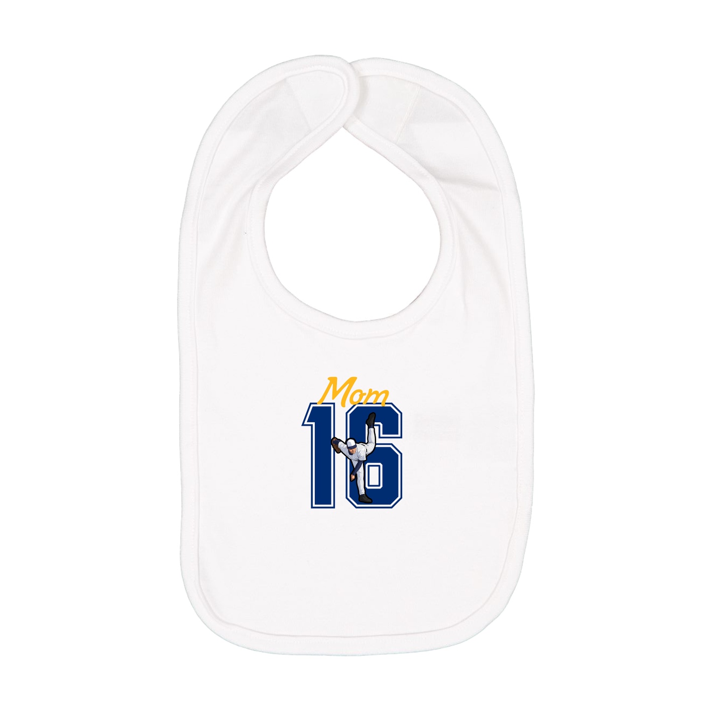 Infant Bib — Mothers Day Shirsey in White