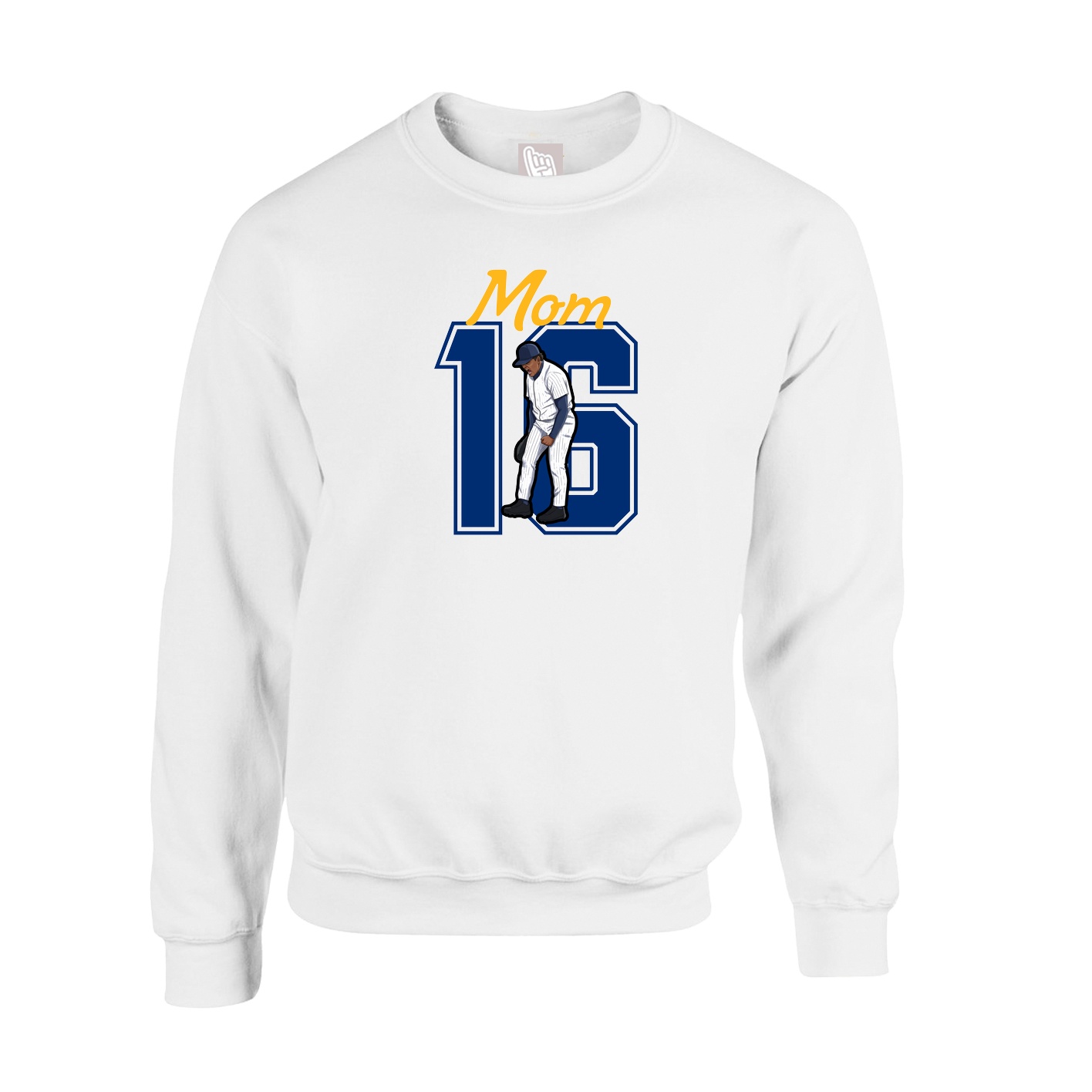 Fleece Crew — Mothers Day Shirsey in White