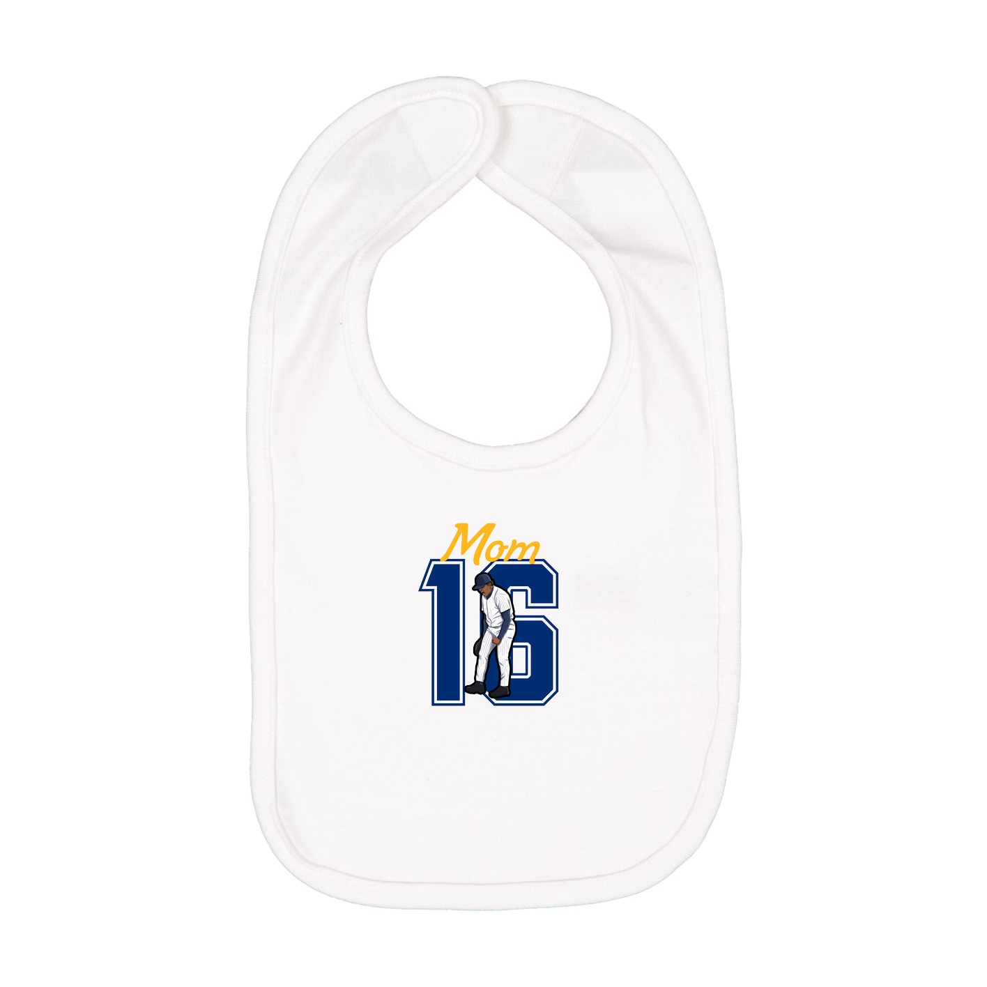 Infant Bib — Mothers Day Shirsey in White