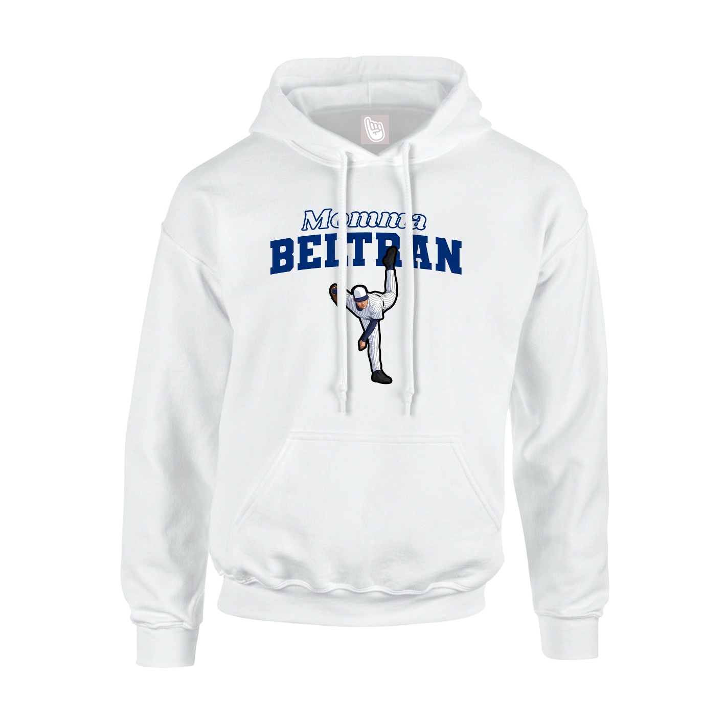 Youth Hoodie — Mothers Day Block in White