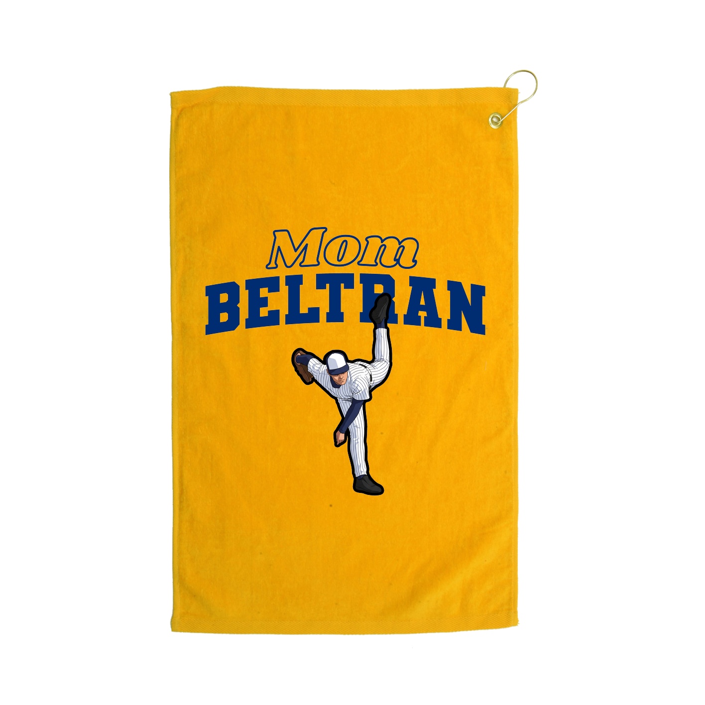 Golf Towel — Mothers Day Block in Gold