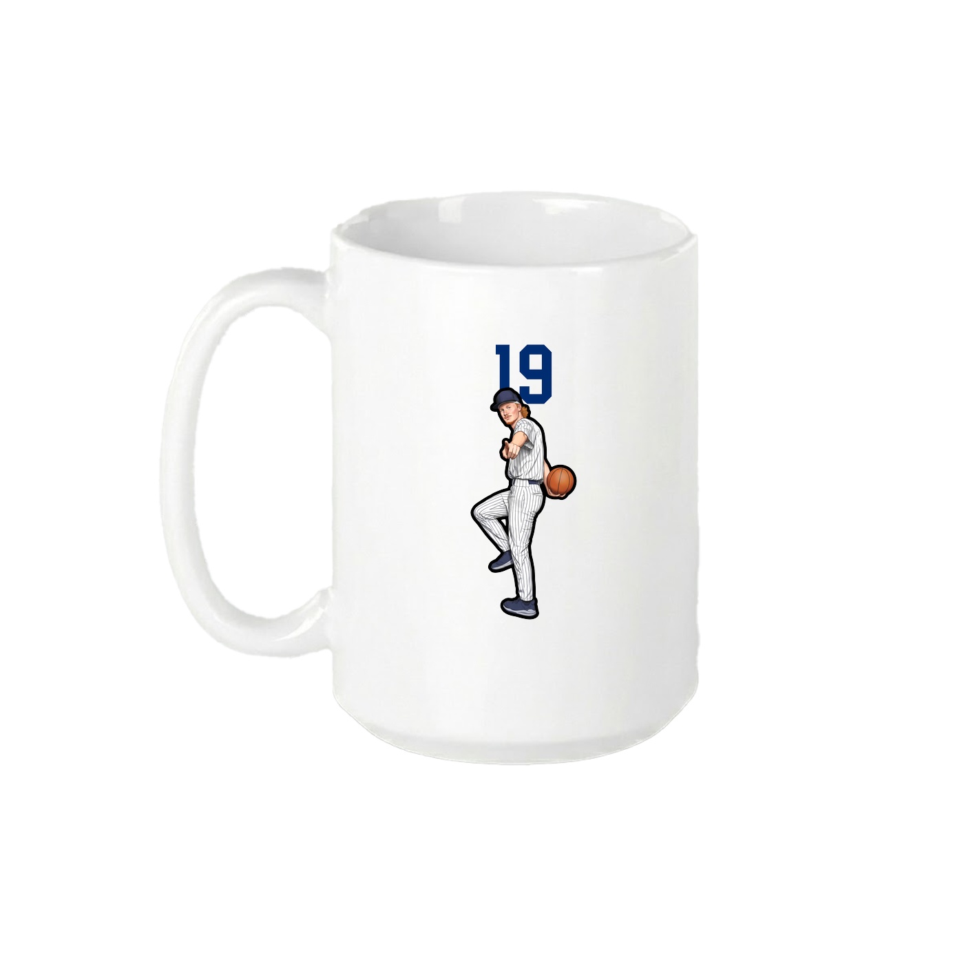 15oz Coffee Mug — Number Top in White