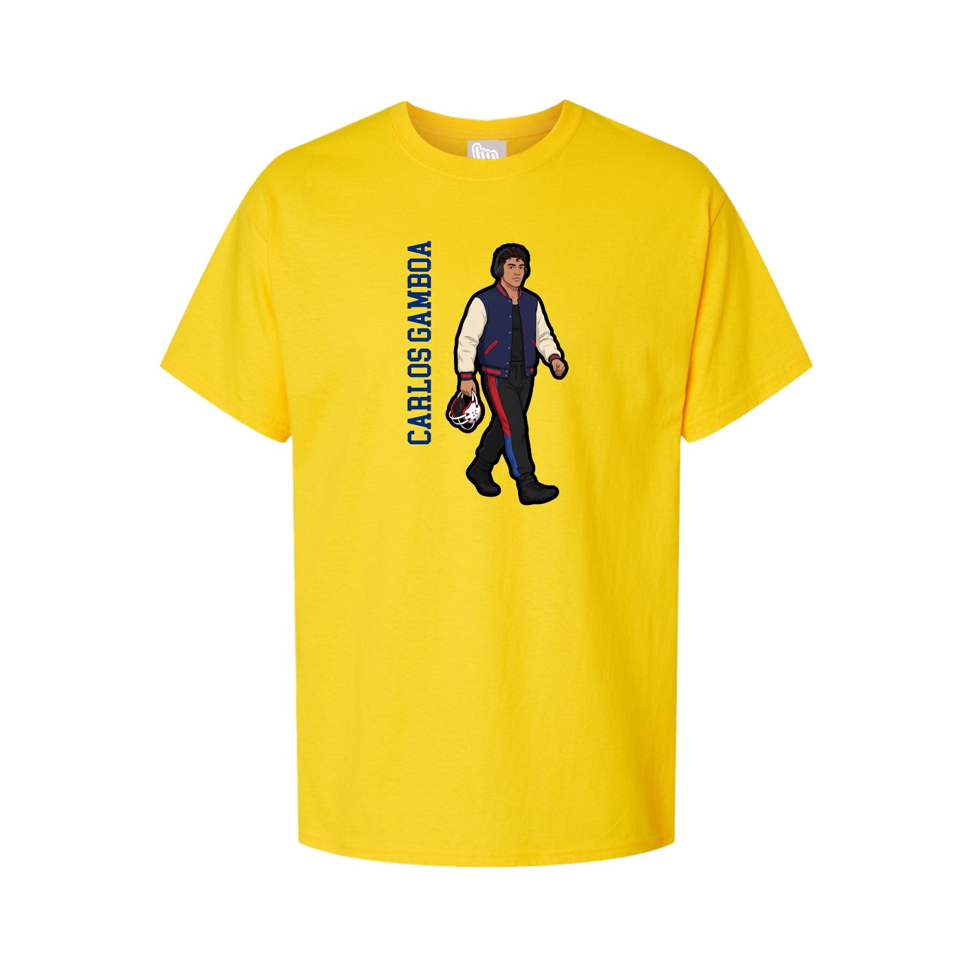 Tee — Name Vertical in Gold