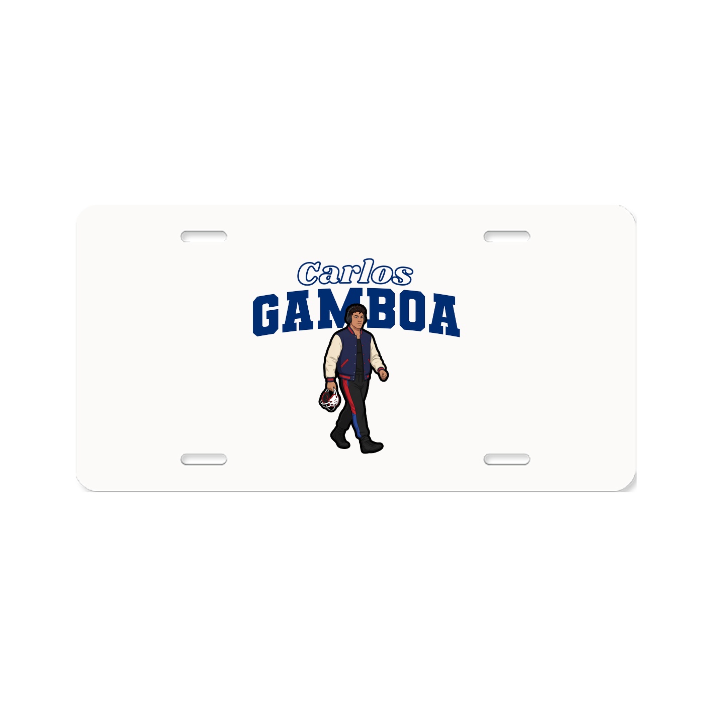 License Plate — Name Arch in Classic