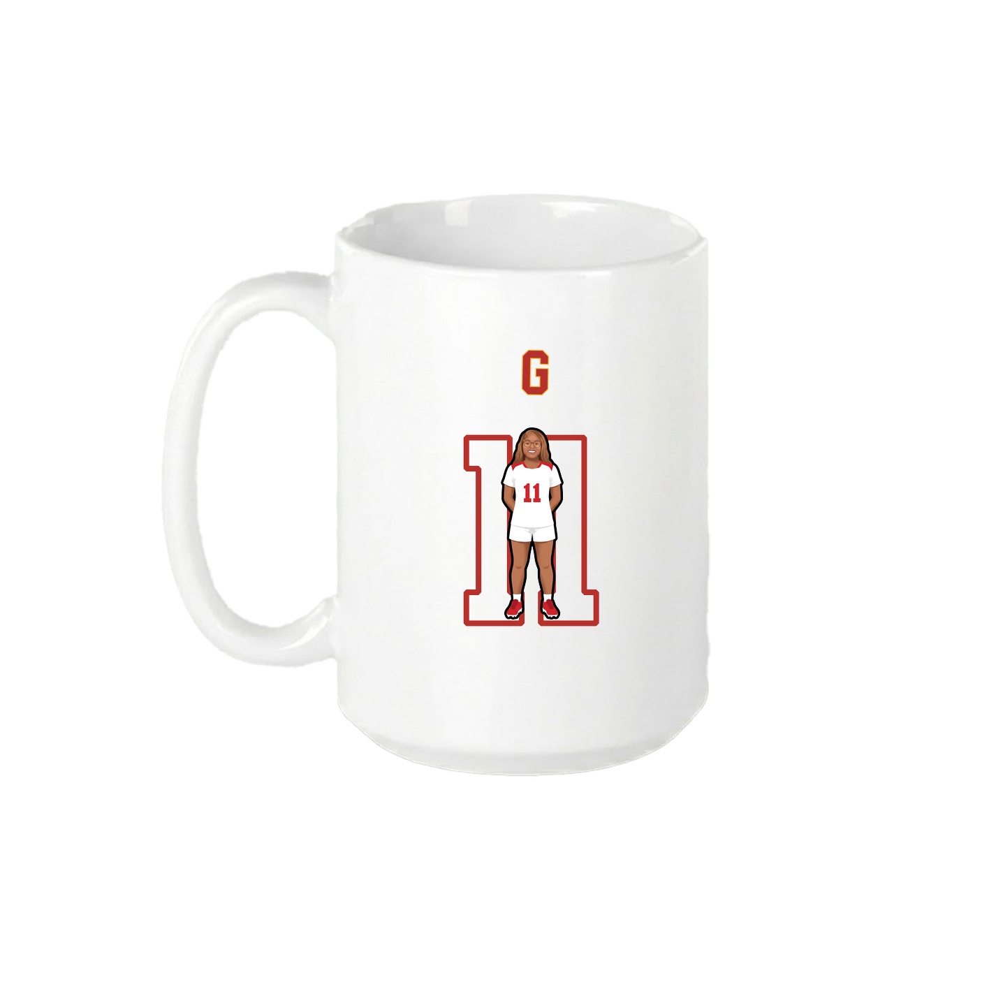 15oz Coffee Mug — Shirsey Arch in White