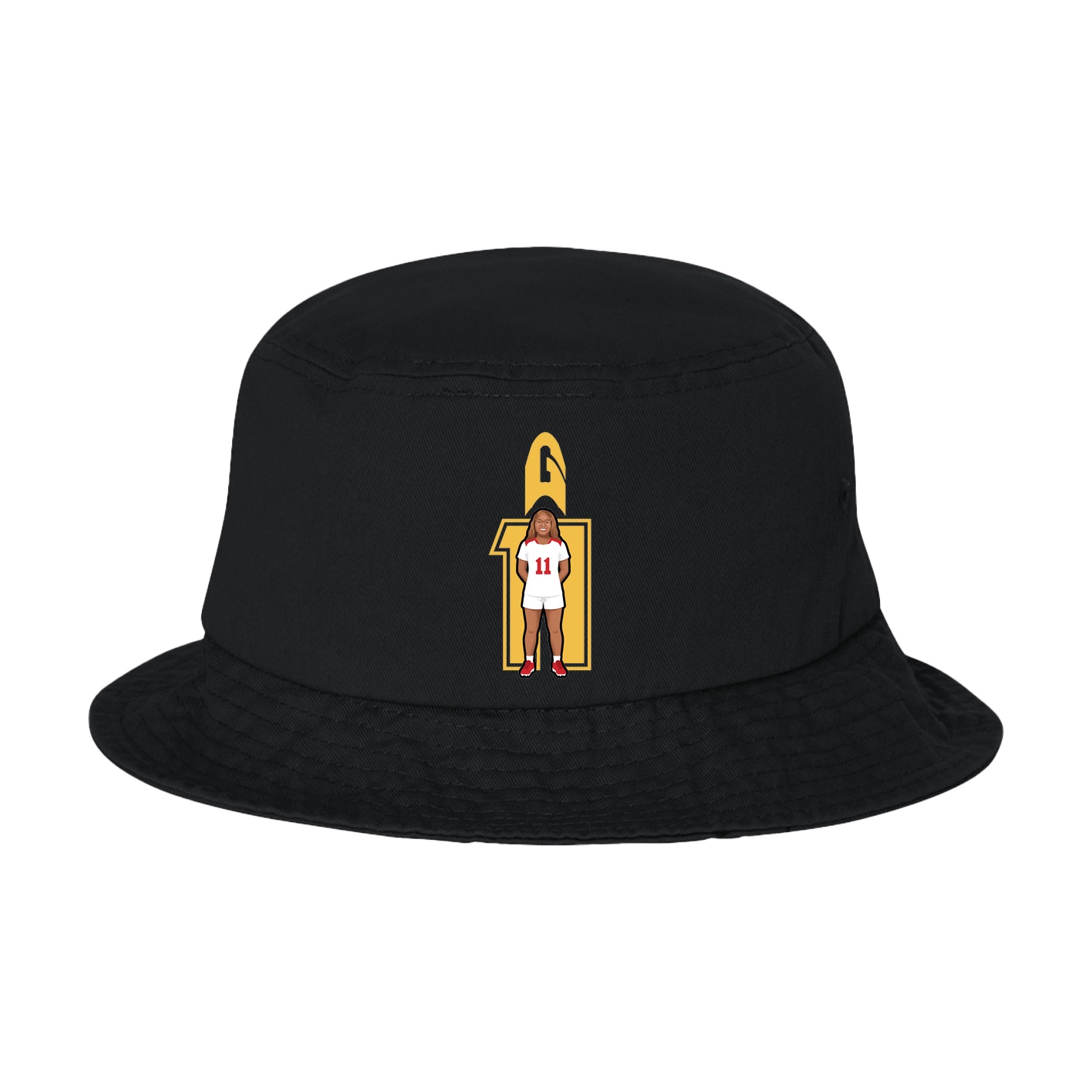 Bucket Cap — Number in Black