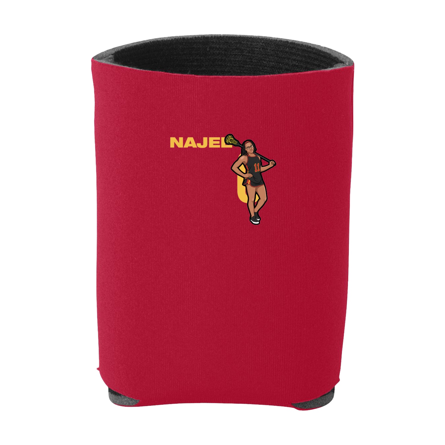 Can Holder — Player Name in Red