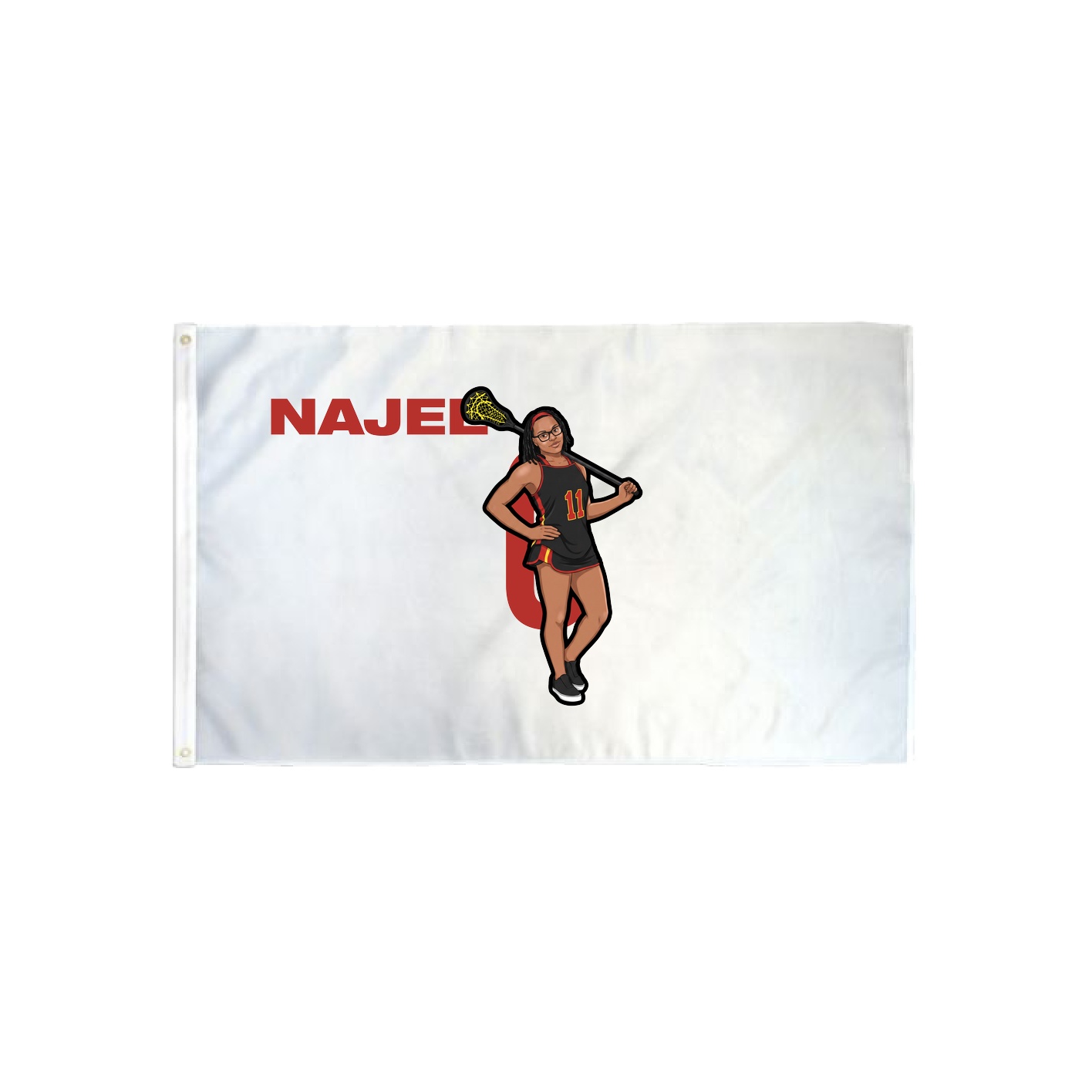 3x5 Flag — Player Name in Classic