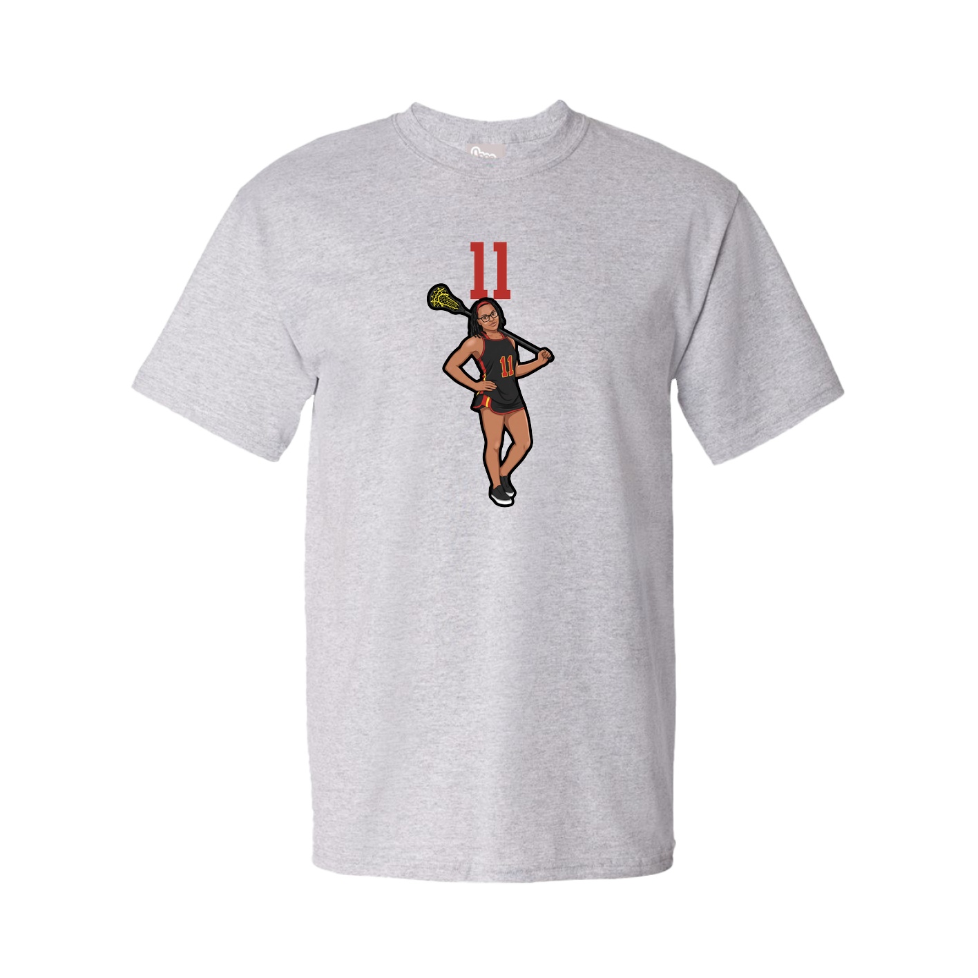 Tee — Number Top in Grey