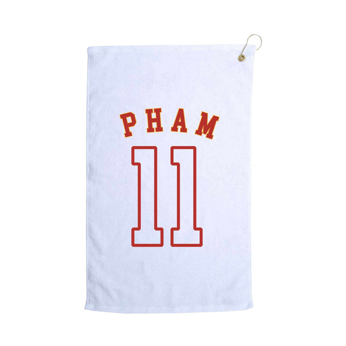 Golf Towel — Shirsey Arch in White