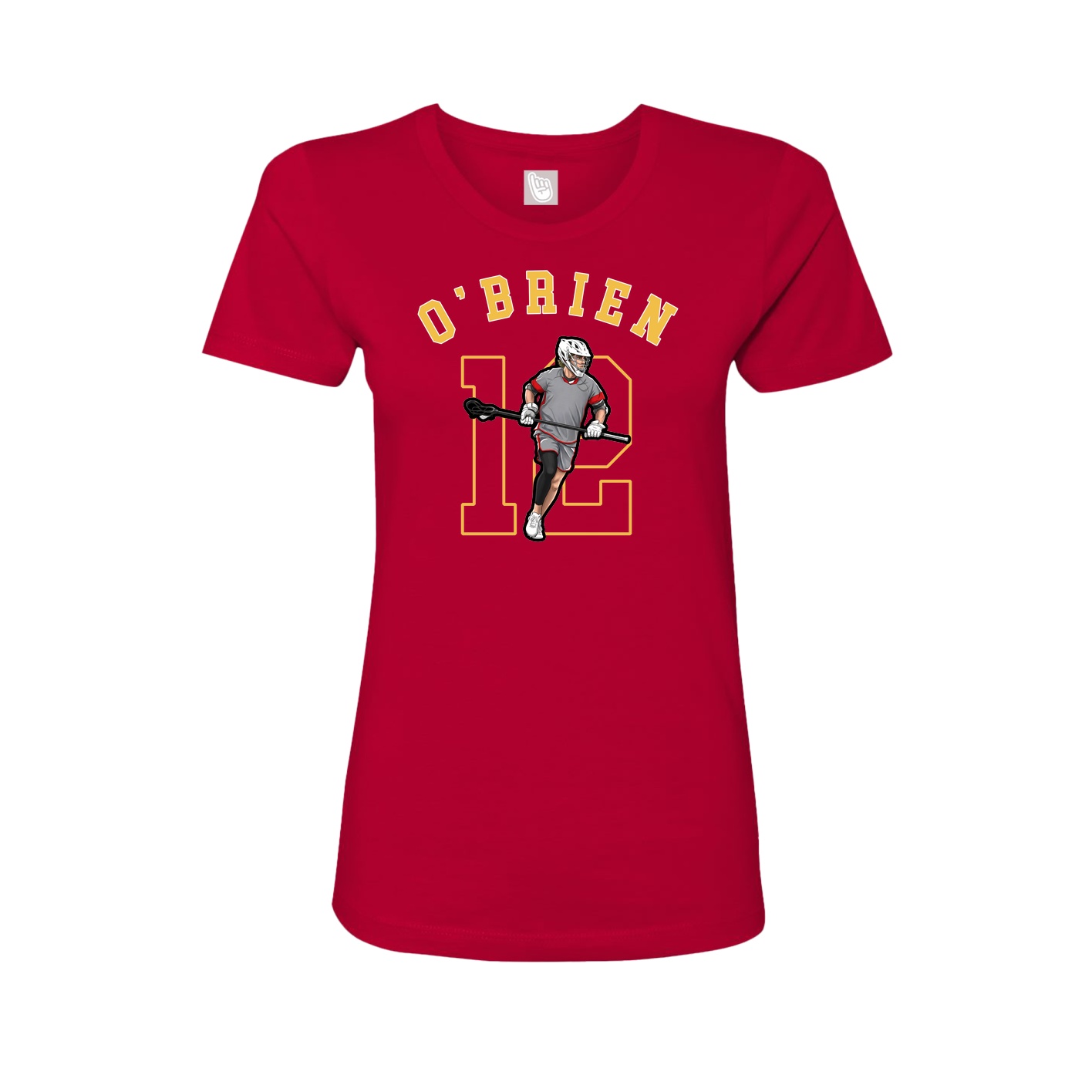 Fitted Women's Tee — Shirsey Arch in Red