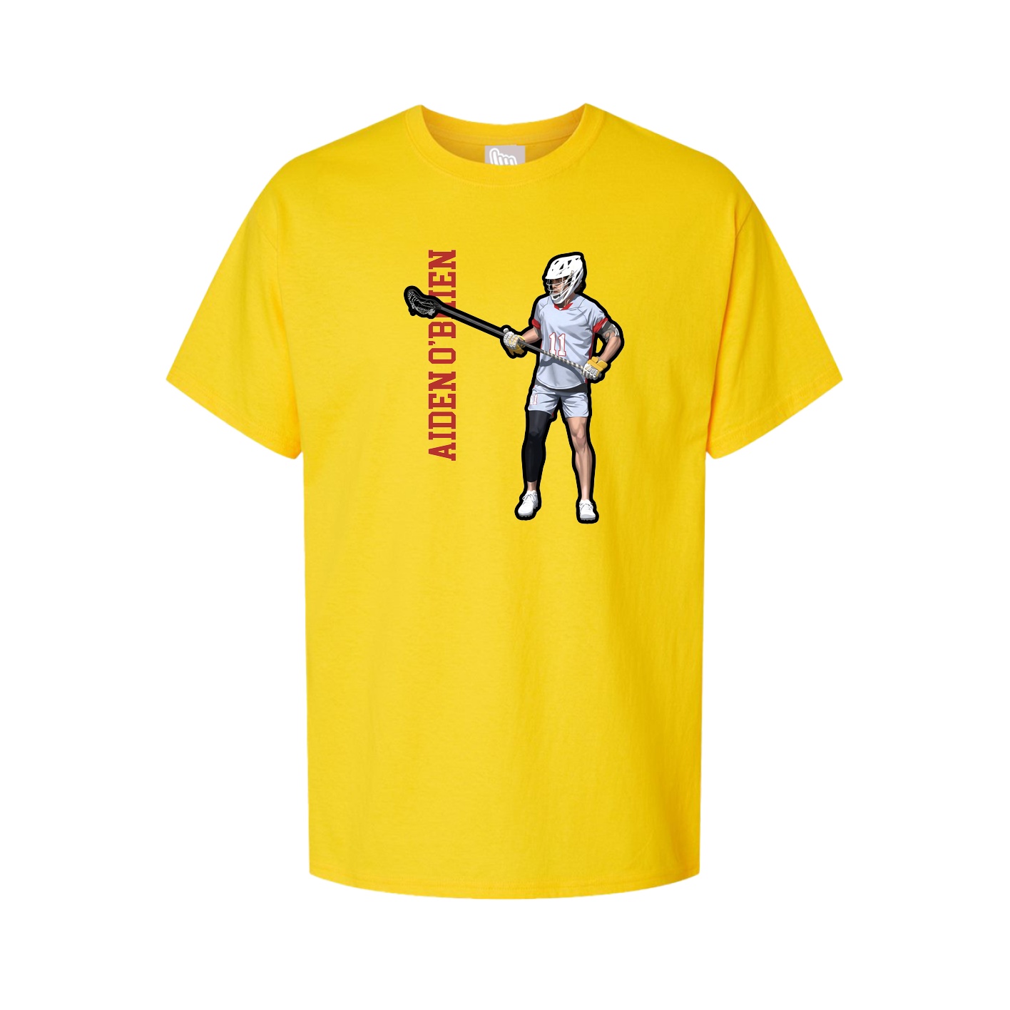 Tee — Name Vertical in Gold