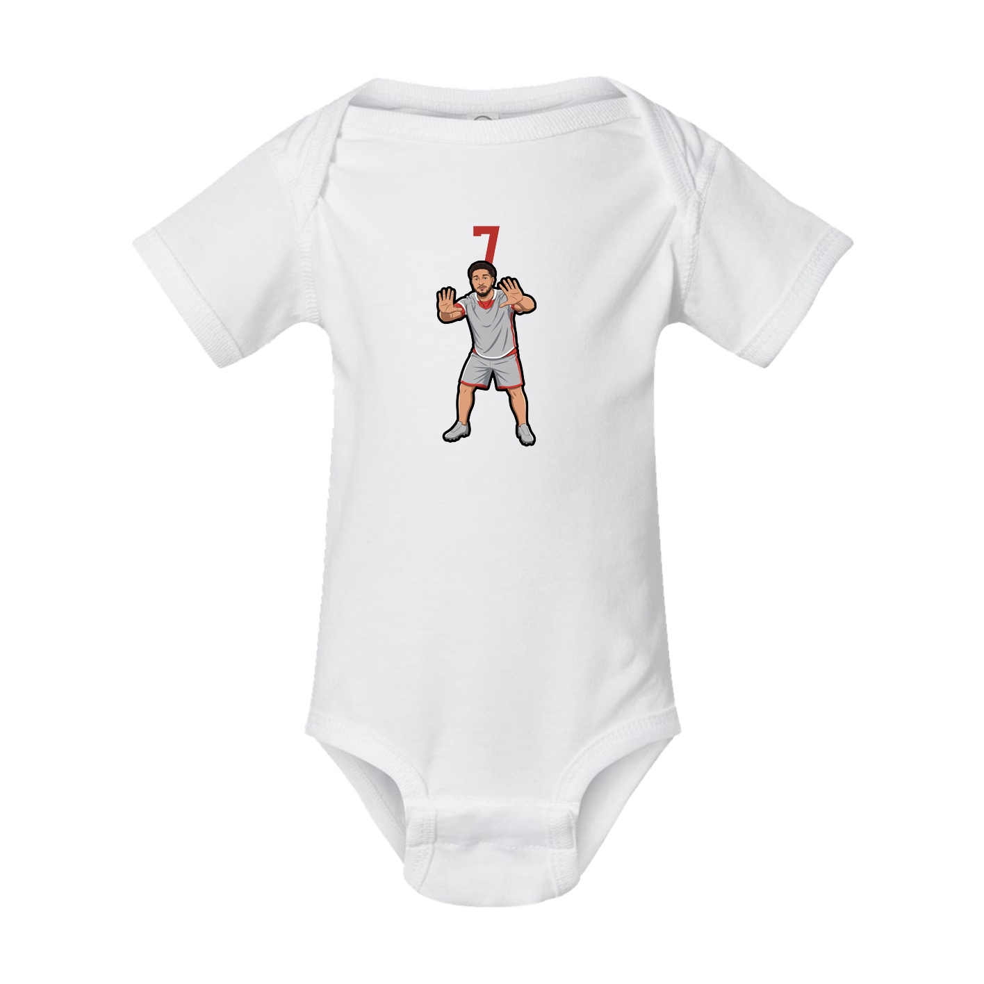 Baby Onesie — Number Top in White