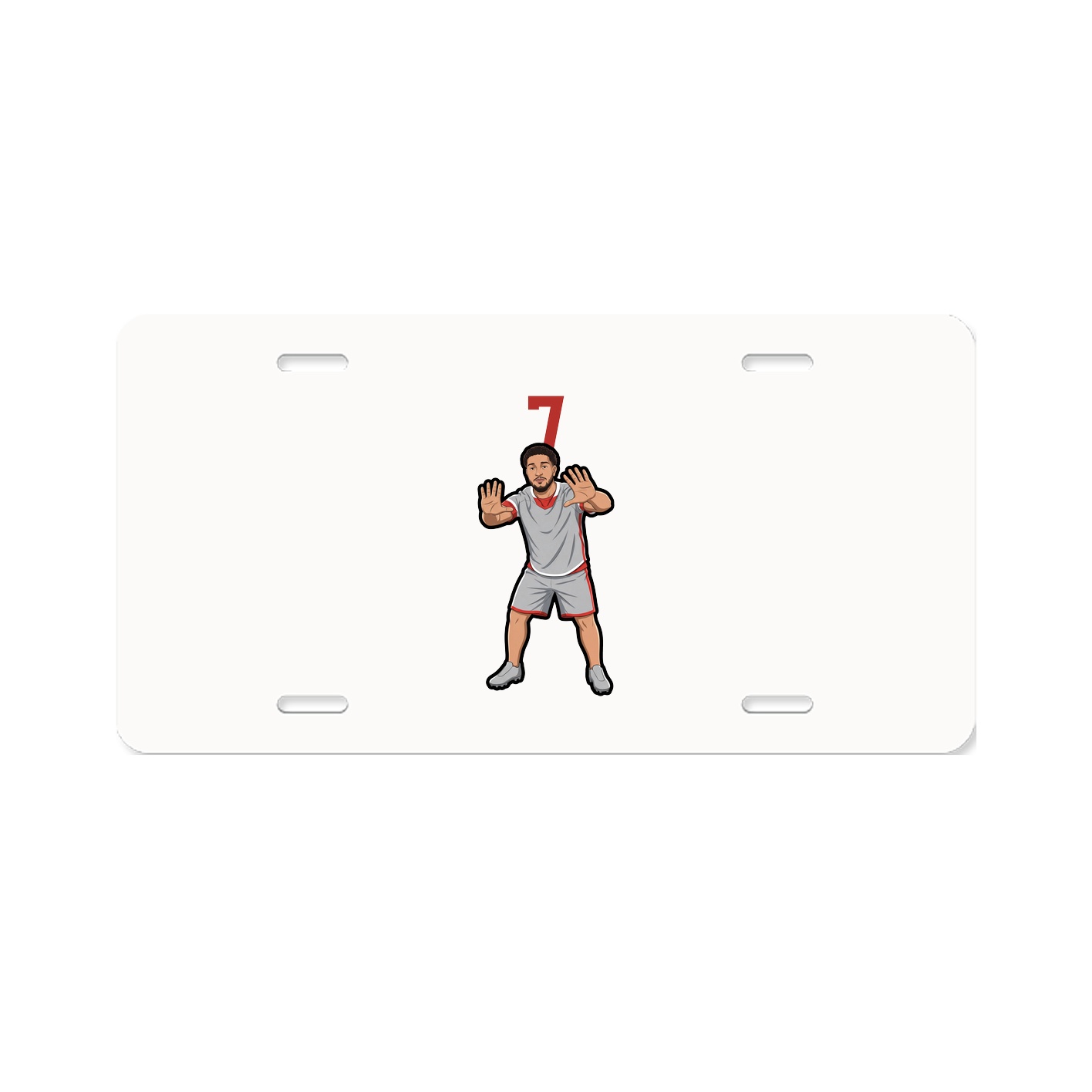 License Plate — Number Top in Classic