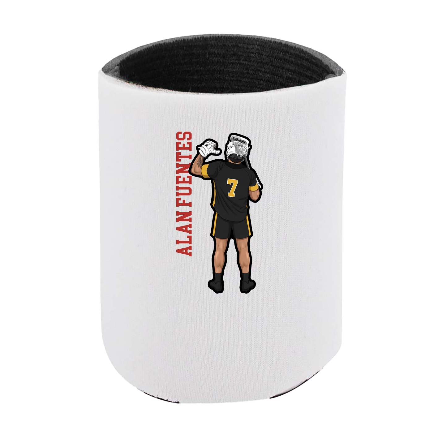 Can Holder — Name Vertical in White