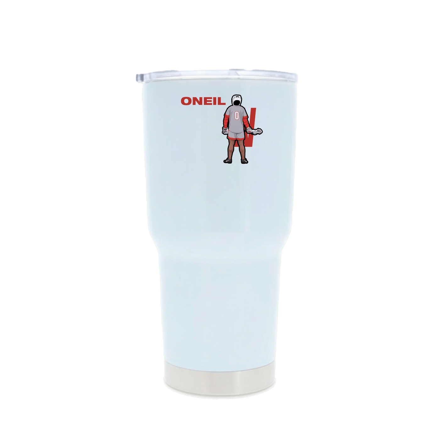 30oz Stainless Steel Tumbler — Player Name in White