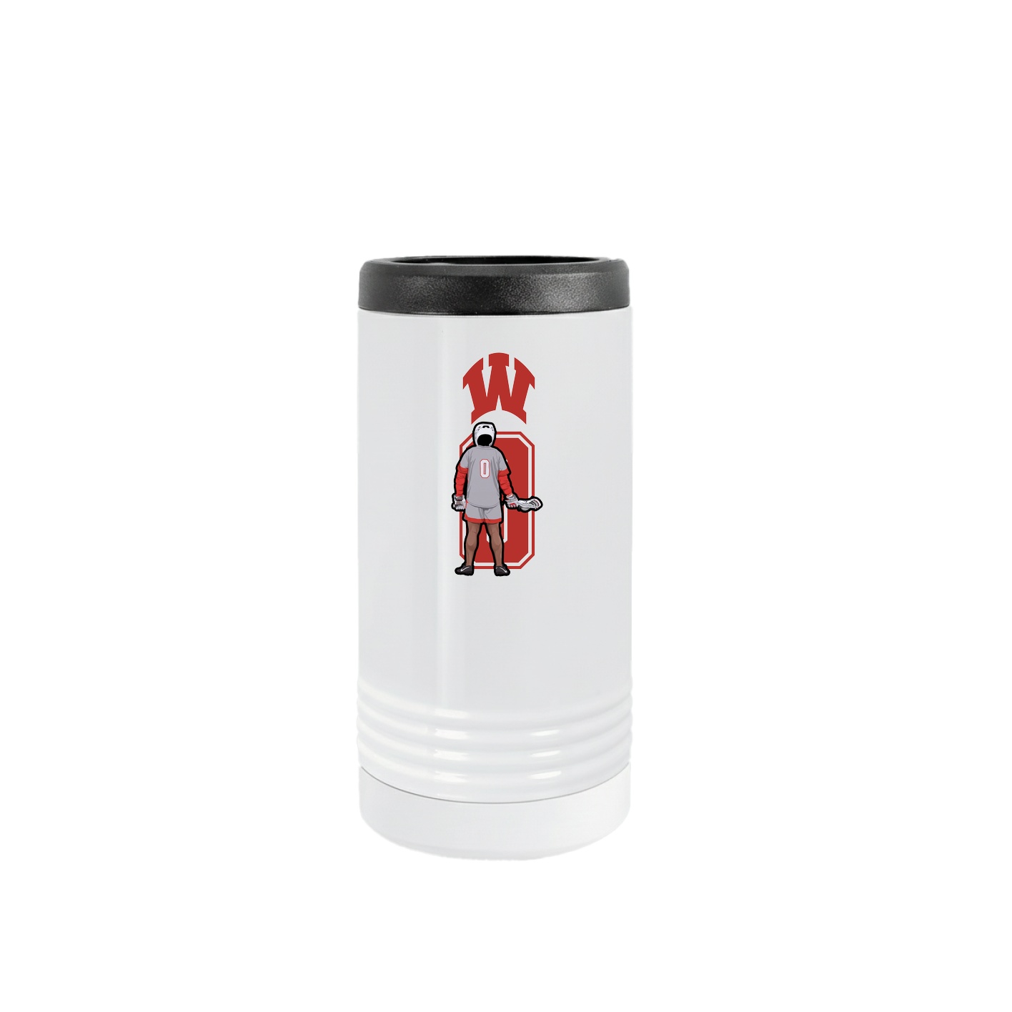 Slim Beverage Holder — Number in White