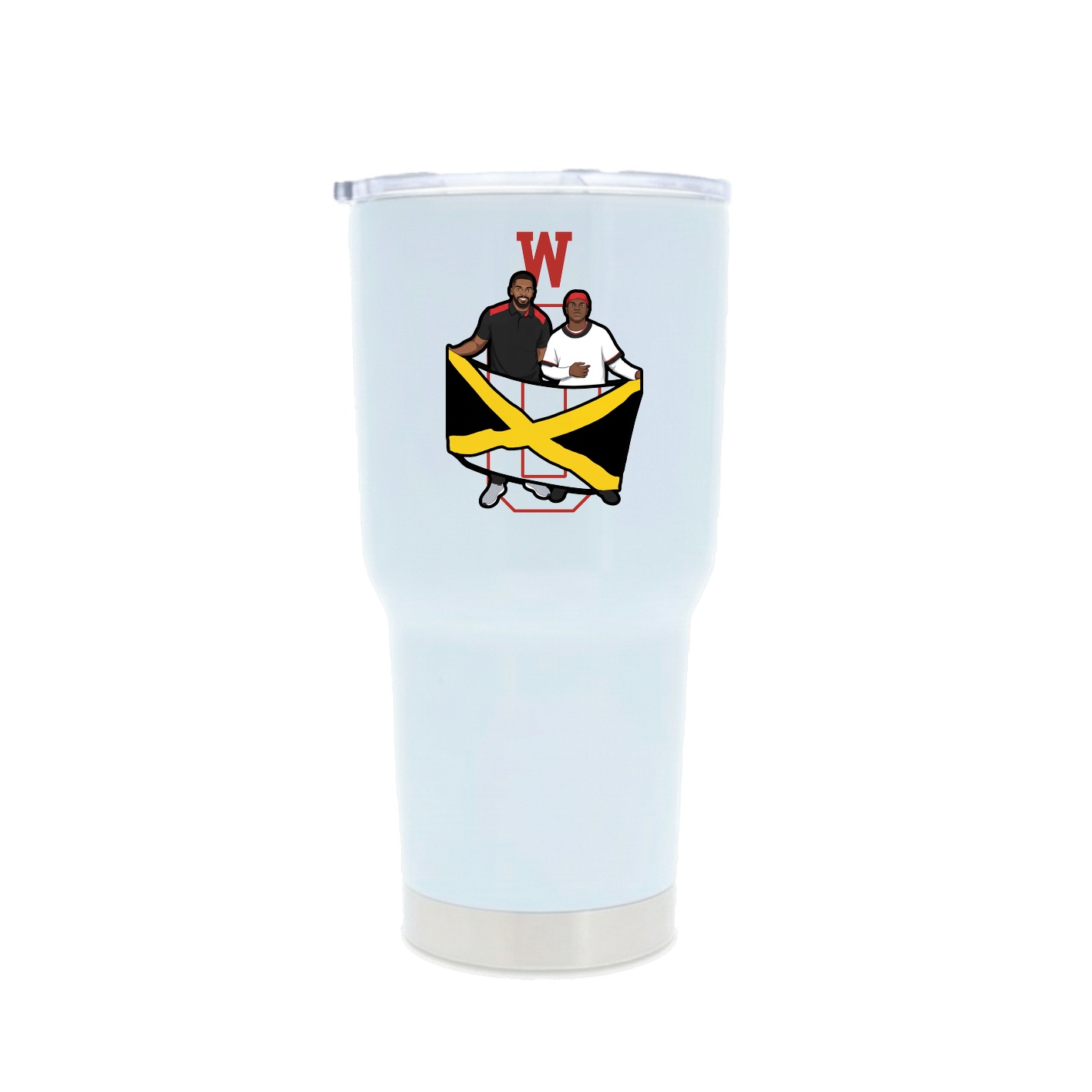 30oz Stainless Steel Tumbler — Shirsey in White