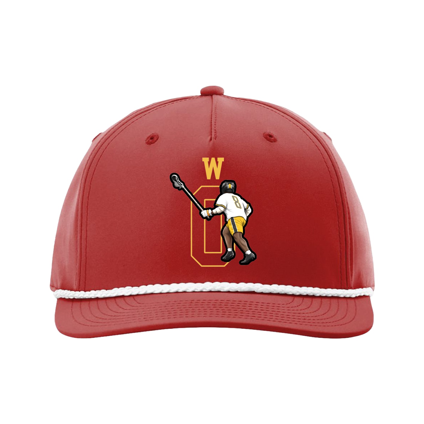 Five-Panel Classic Rope Cap — Shirsey in Red