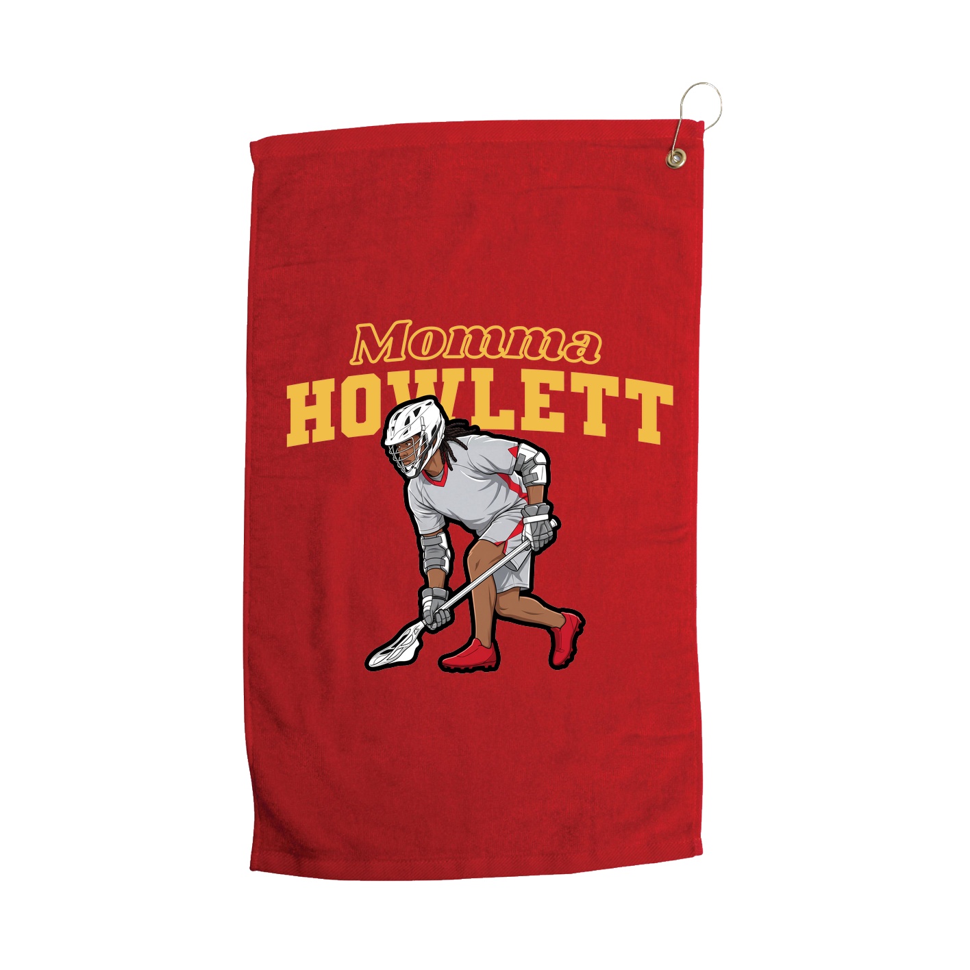 Golf Towel — Mothers Day Block in Red